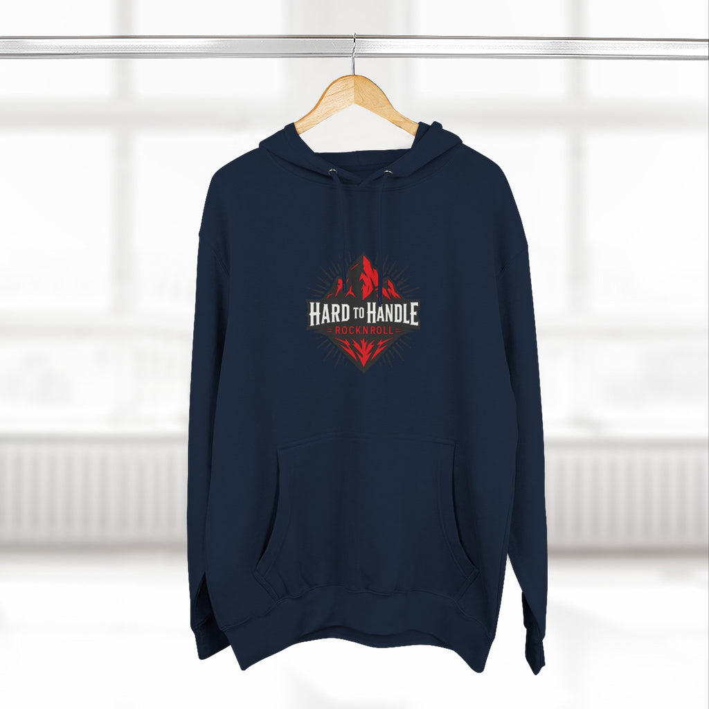 Rock On Fleece Hoodie - A Hard to Handle Design, Music Lover Gift, Cozy Layer, Festival Wear, Gift for Guitarists