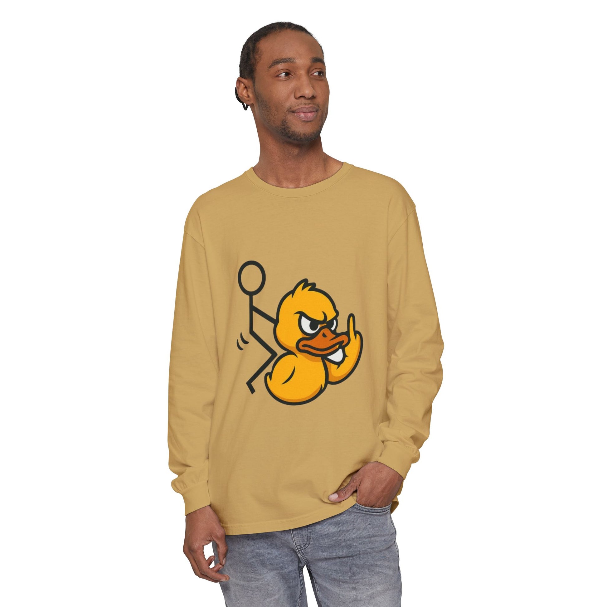 Unisex Garment-dyed Long Sleeve T-Shirt
