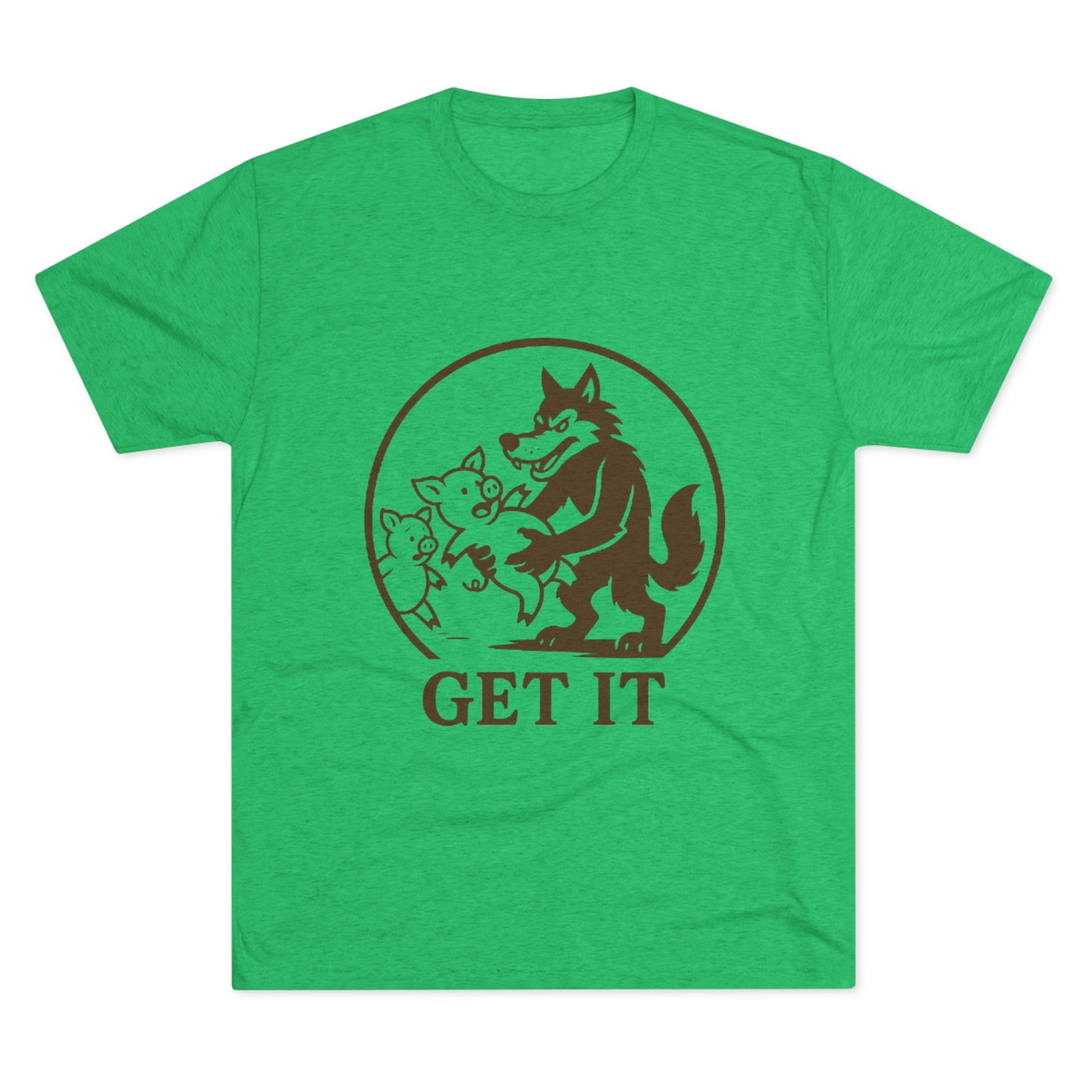 Playful Animal Graphic Tee - Unisex Crew Shirt, Funny Wolf Design, Gifts for Animal Lovers, Casual Wear, Humor Apparel, Birthday Gift