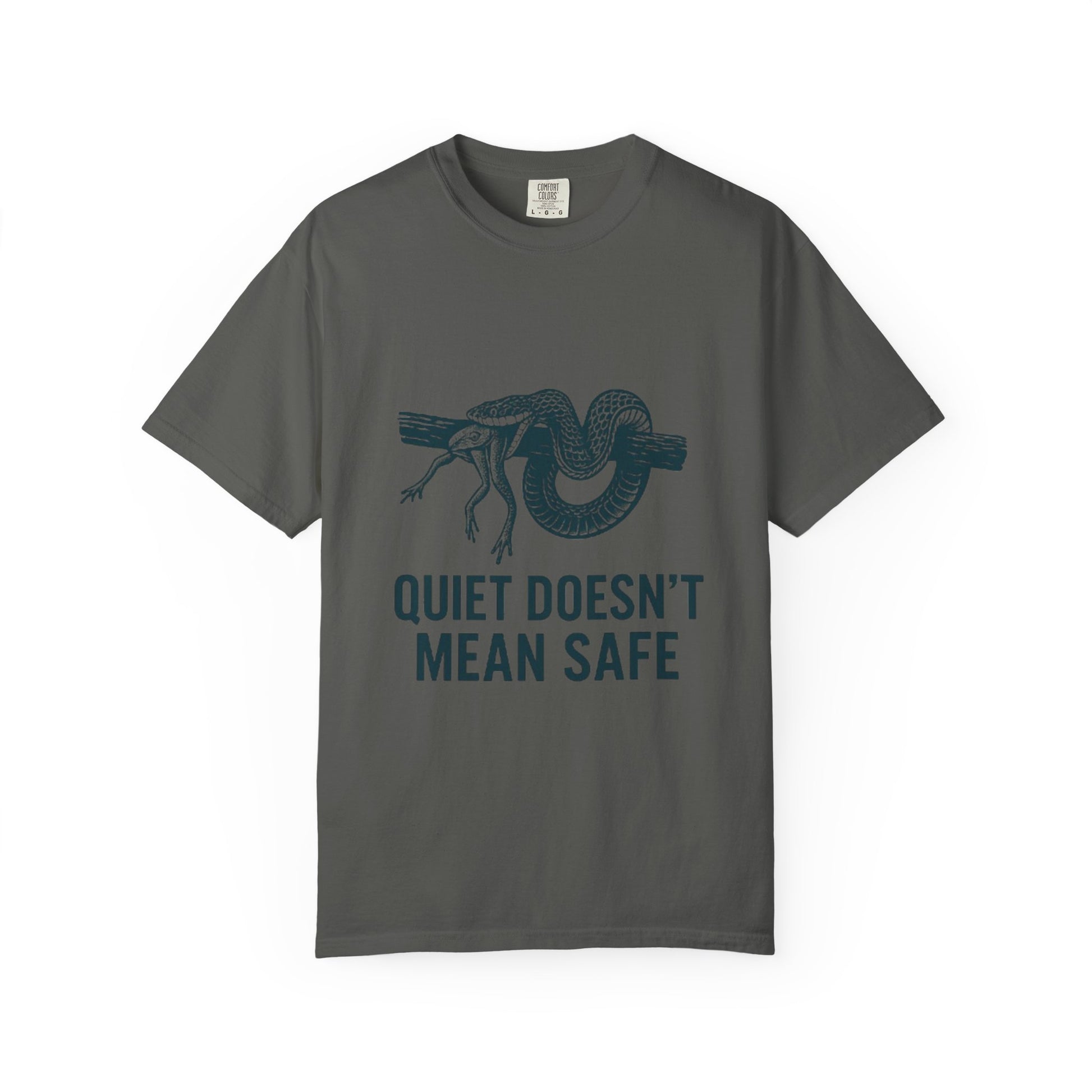 Snake and Frog Unisex T-Shirt - Nature Lover Gift, Adventure Apparel, Unique Graphic Tee, Eco-Friendly Fashion, Wildlife Enthusiast Shirt