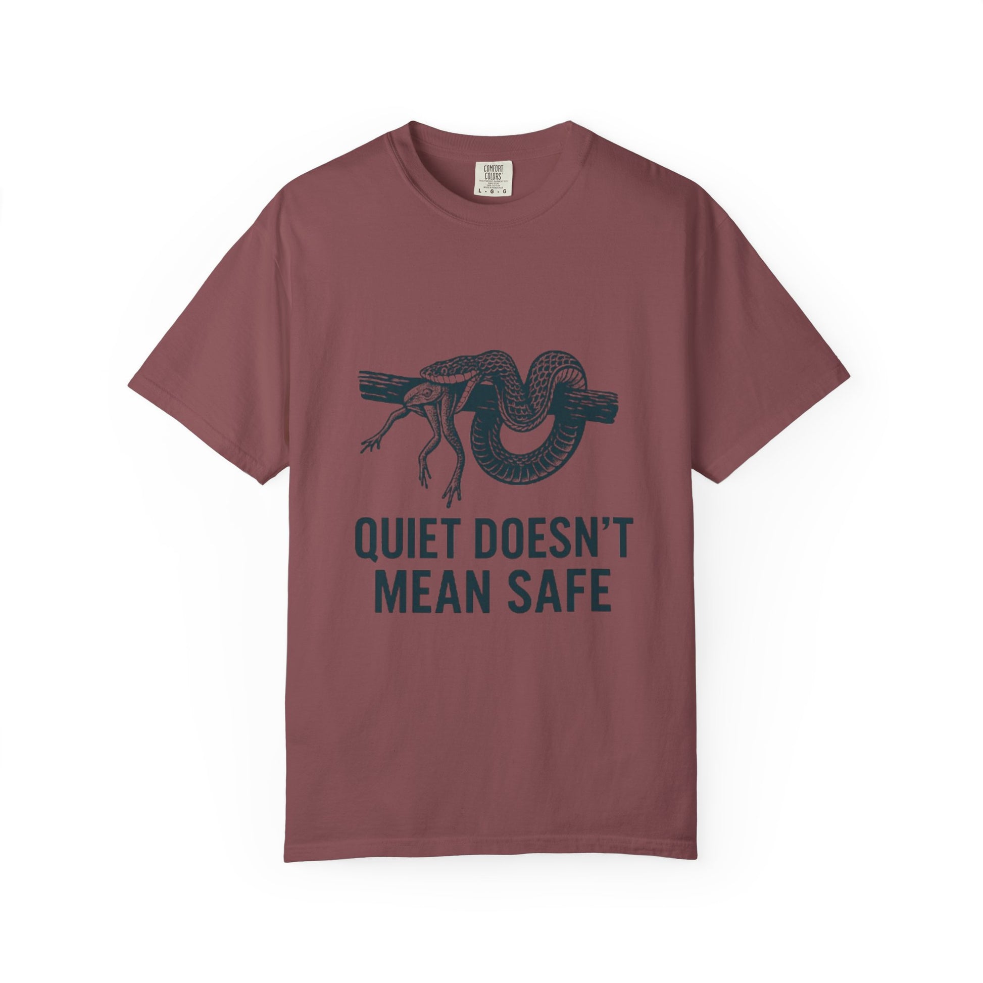 Snake and Frog Unisex T-Shirt - Nature Lover Gift, Adventure Apparel, Unique Graphic Tee, Eco-Friendly Fashion, Wildlife Enthusiast Shirt