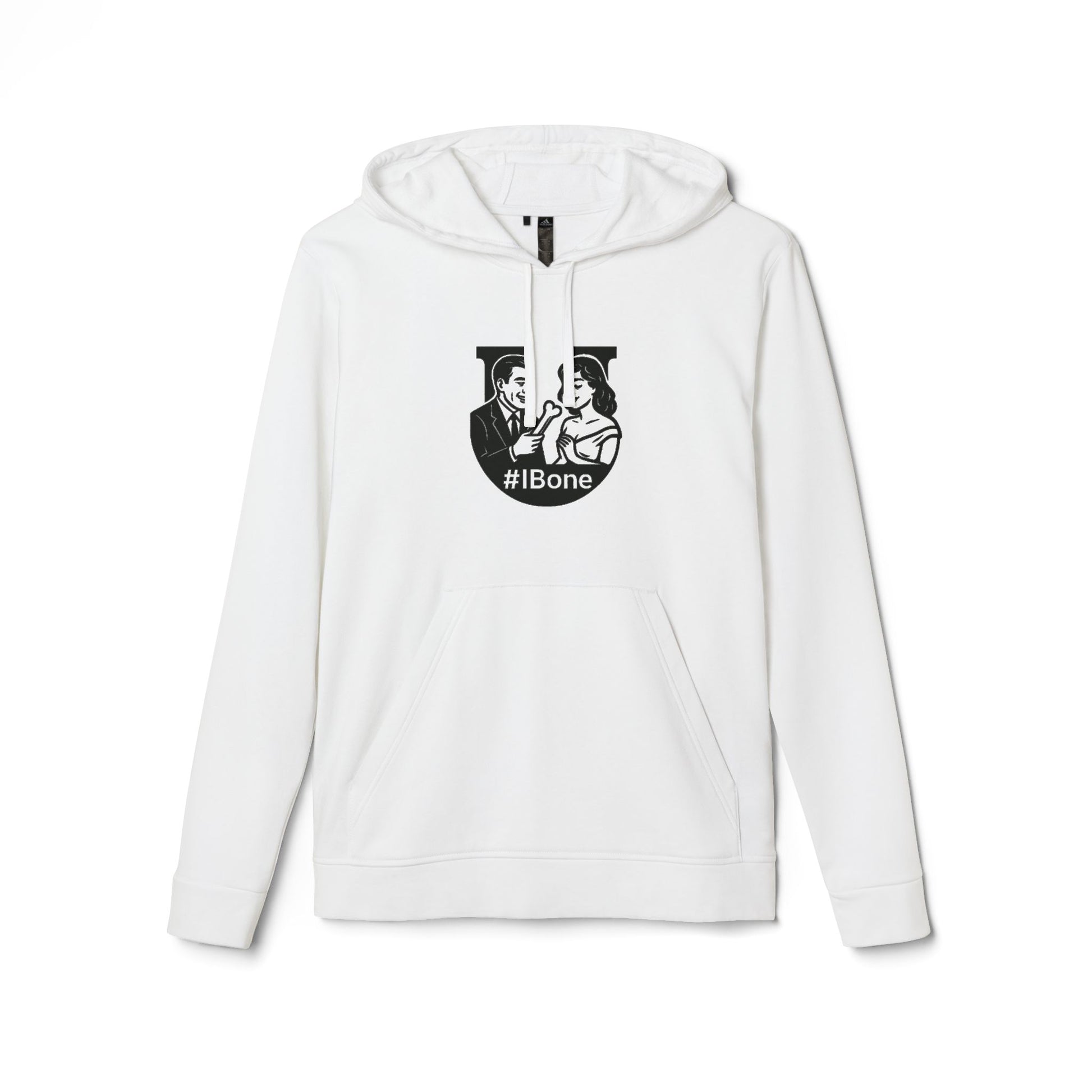 Unisex Fleece Hoodie with #IBone Graphic, Cozy Casual Wear for Everyday, Gift for Friends, Perfect for Events, Sportswear