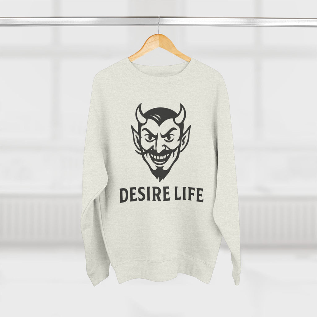 Unisex Crewneck Sweatshirt with 'Desire Life' Design | Casual Streetwear, Graphic Sweatshirt, Gift for Him/Her, Trendy Fashion, [...]