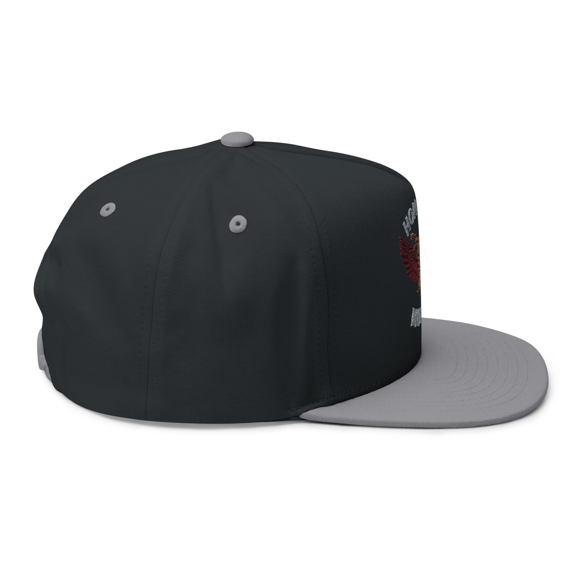 Flat Bill Cap: Honor in Motion Embroidered Hat for Athletes, Sports Lovers, Casual Wear, Gift for Him, Trendy Accessories
