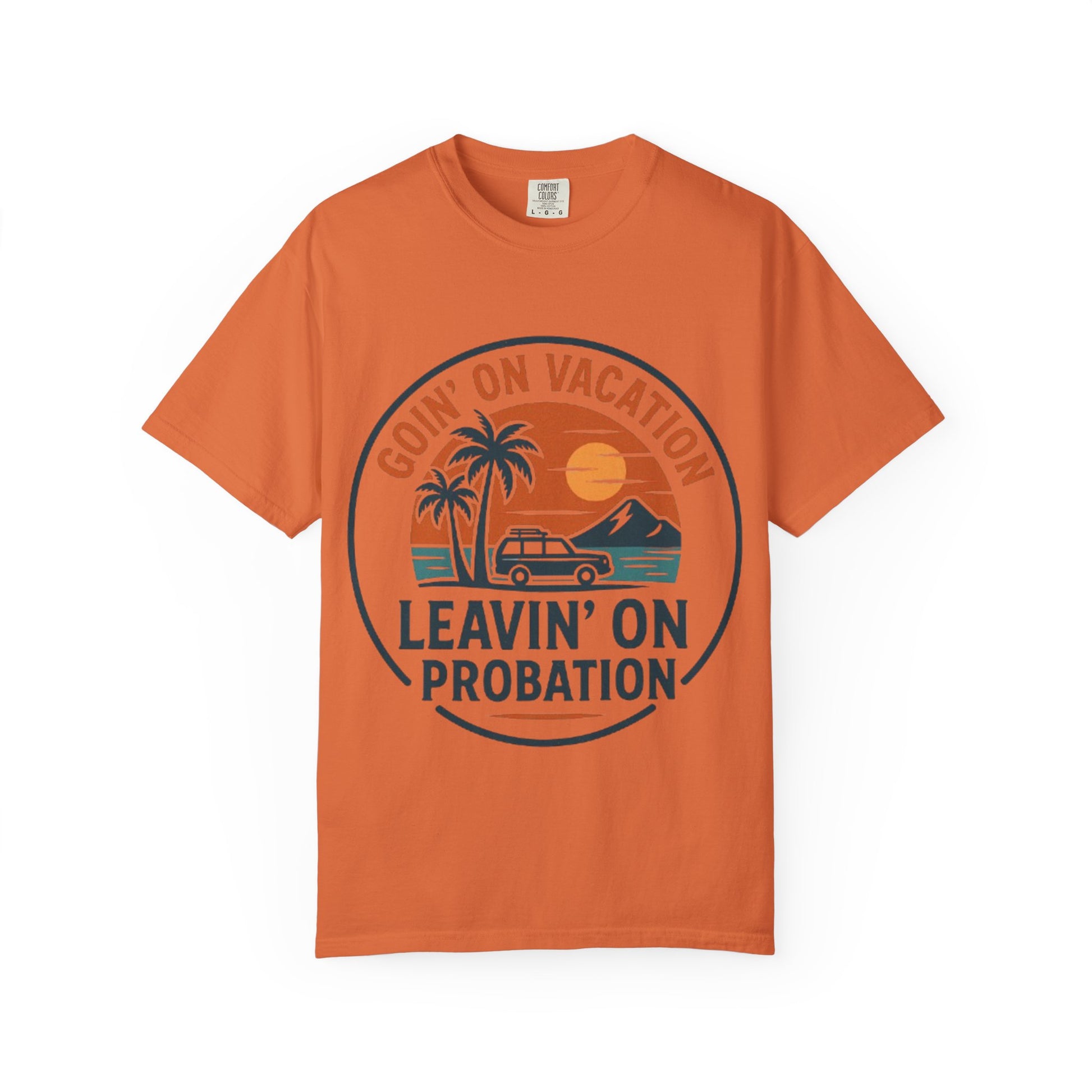 Vacation Vibes Graphic Tee - Goin' on Vacation, Leavin' on Probation, Gift for Travelers, Summer T-Shirt, Fun Casual Wear, Unisex Apparel