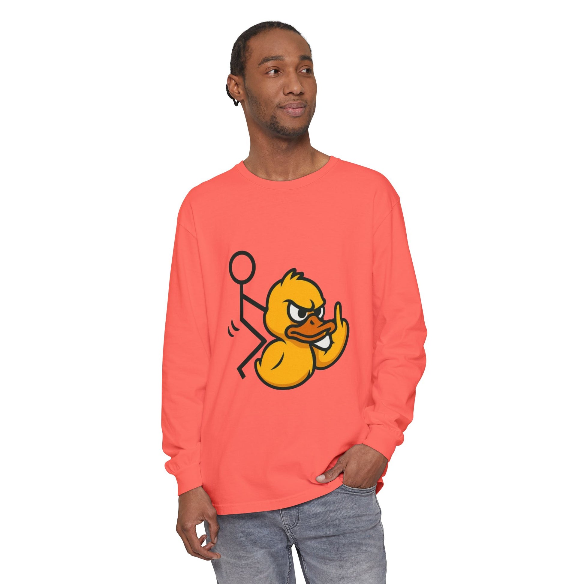 Unisex Garment-dyed Long Sleeve T-Shirt
