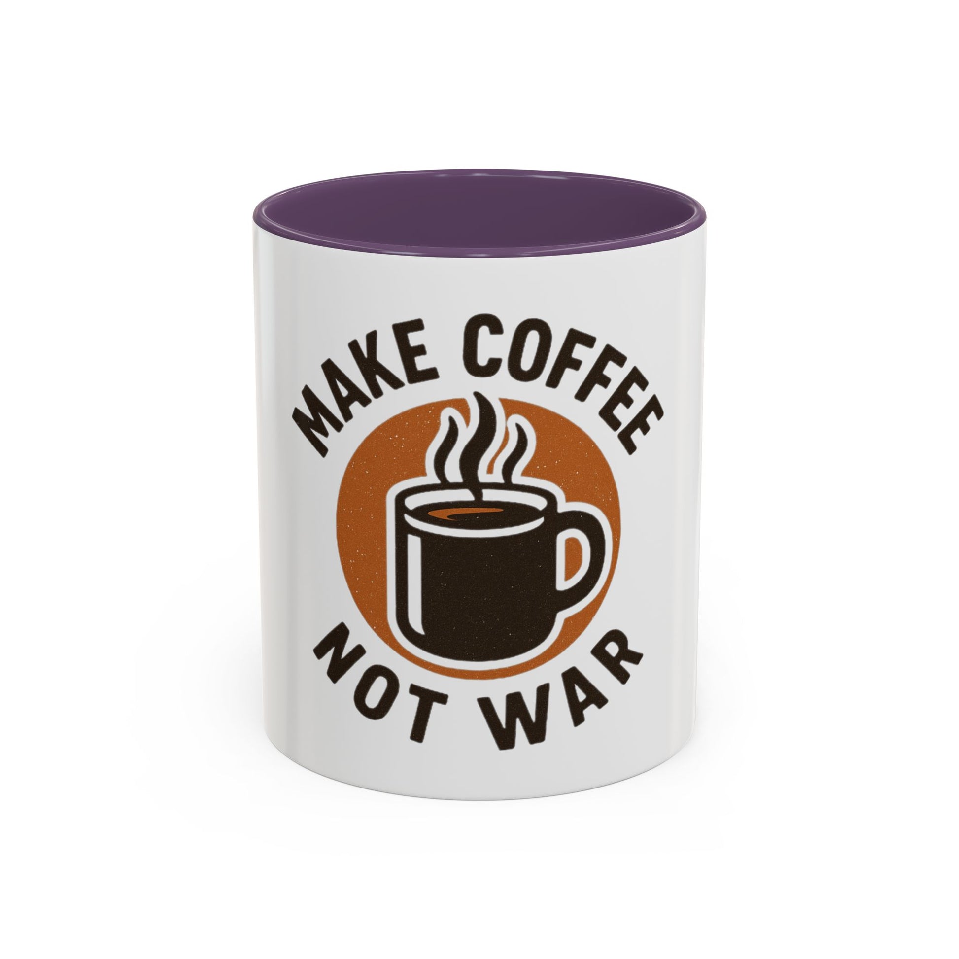 Make Coffee Not War Mug, Accent Coffee Mug Gift, Peaceful Coffee Lover Mug, Unique Coffee Cup, Home Office Decor