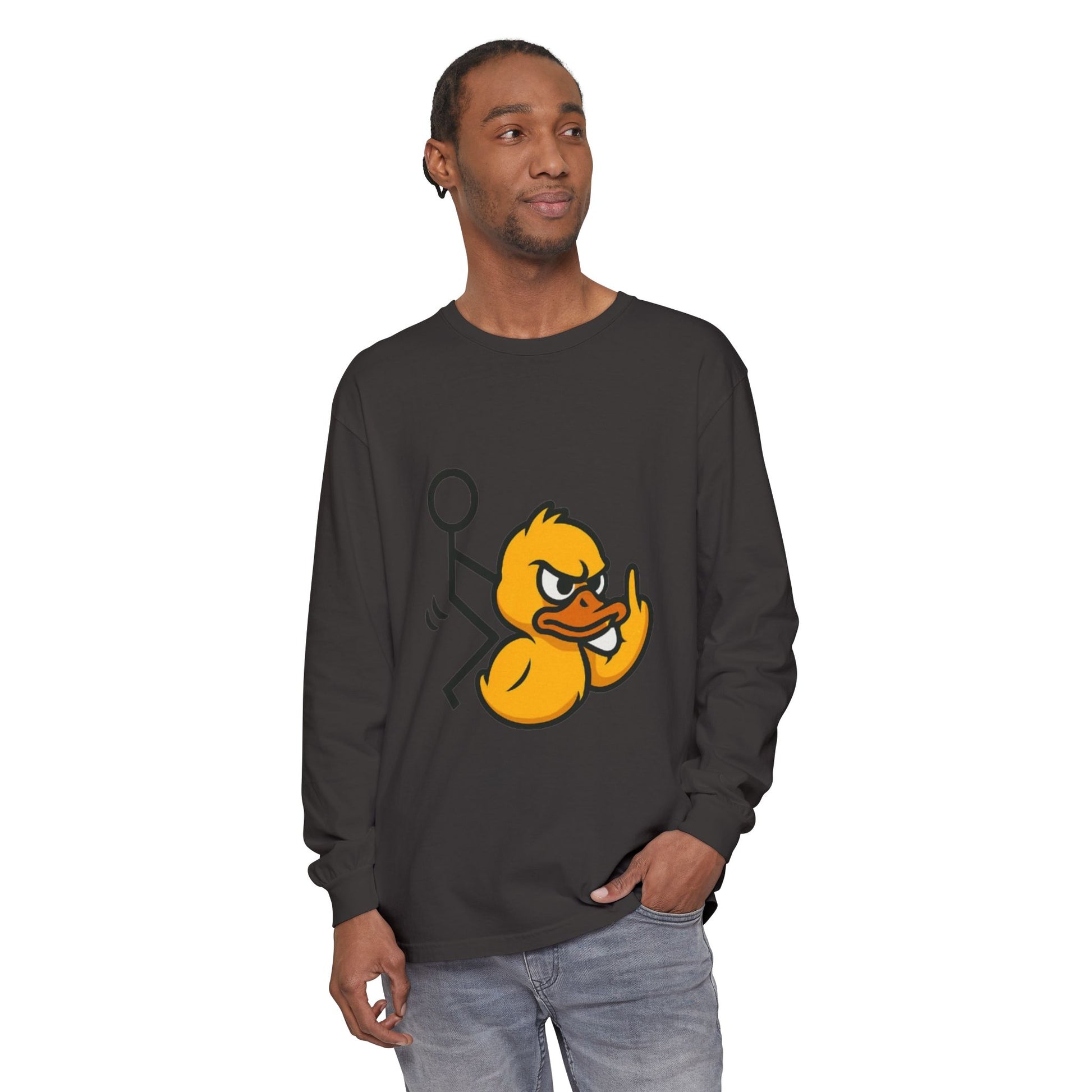 Unisex Garment-dyed Long Sleeve T-Shirt