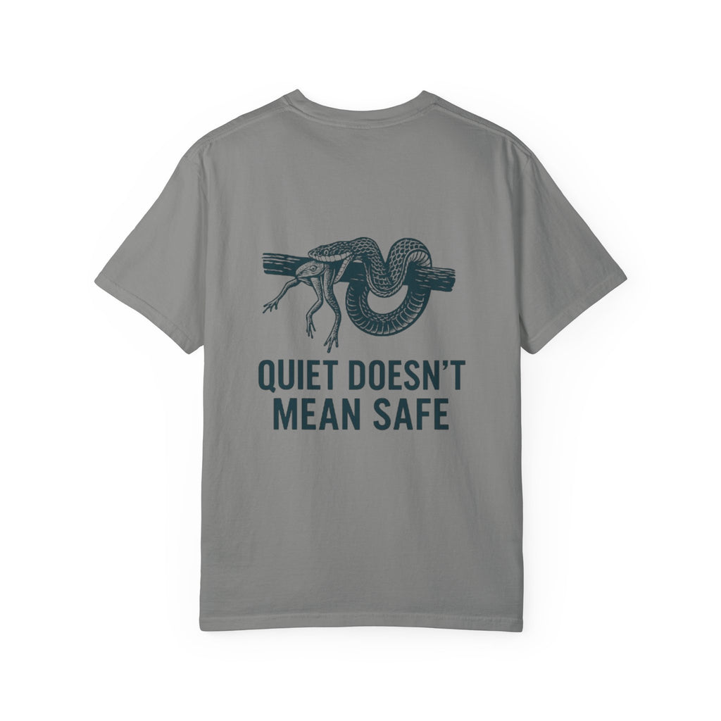 Snake and Frog Unisex T-Shirt - Nature Lover Gift, Adventure Apparel, Unique Graphic Tee, Eco-Friendly Fashion, Wildlife Enthusiast Shirt