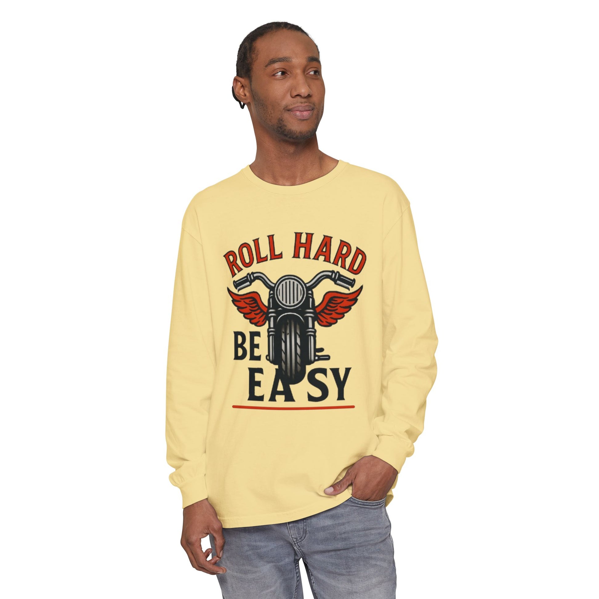 Unisex Garment-dyed Long Sleeve T-Shirt