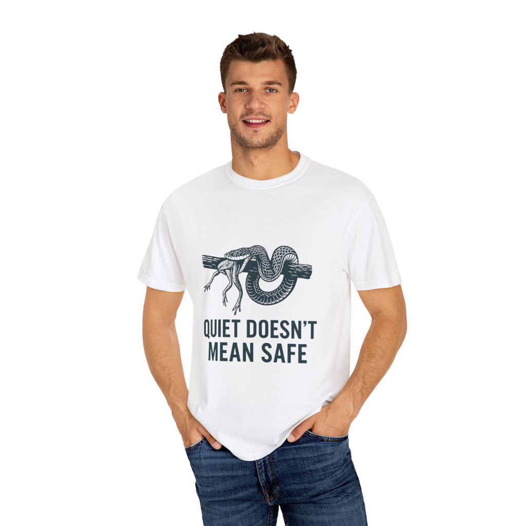 Snake and Frog Unisex T-Shirt - Nature Lover Gift, Adventure Apparel, Unique Graphic Tee, Eco-Friendly Fashion, Wildlife Enthusiast Shirt
