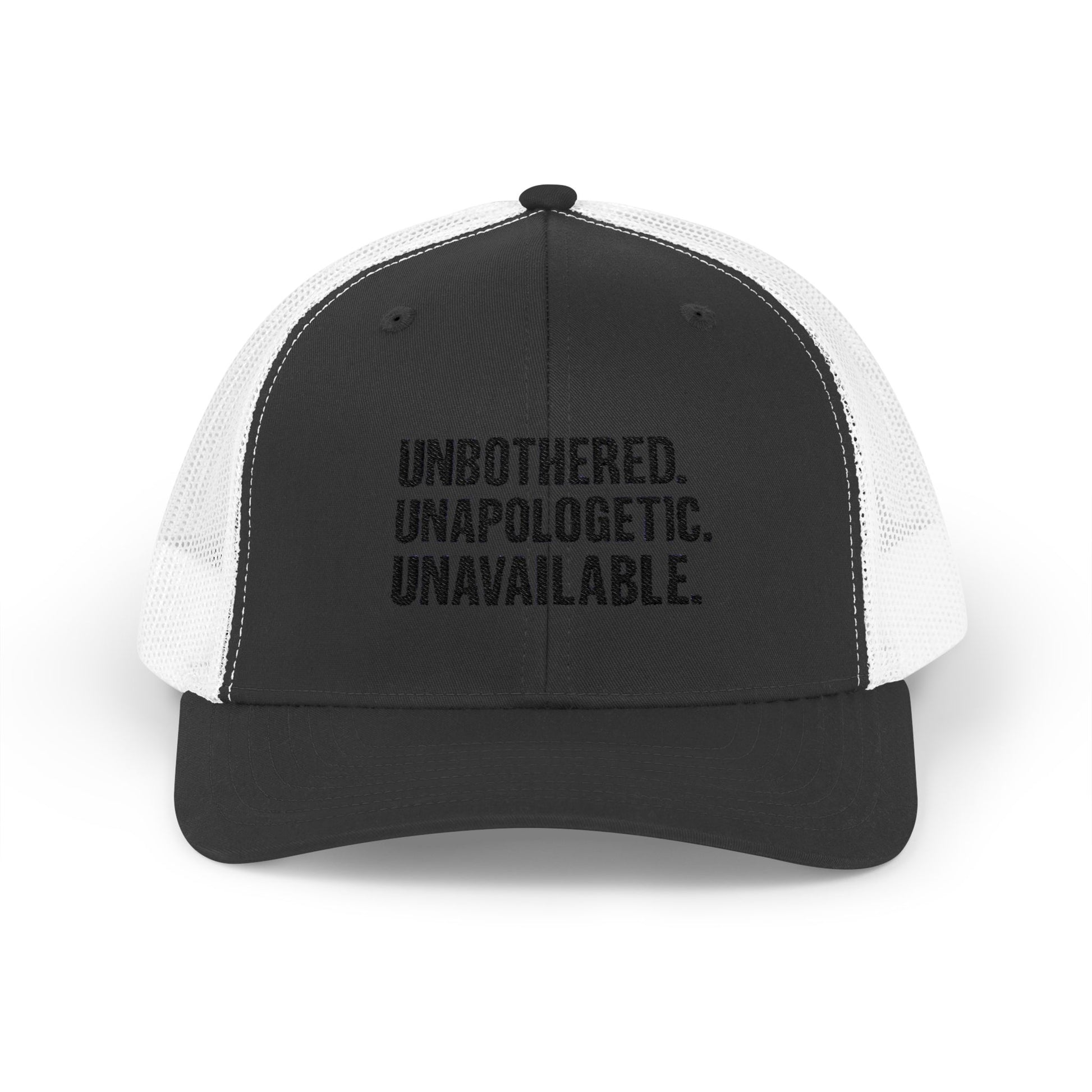 Snapback Cap - Unbothered Unapologetic Unavailable Design