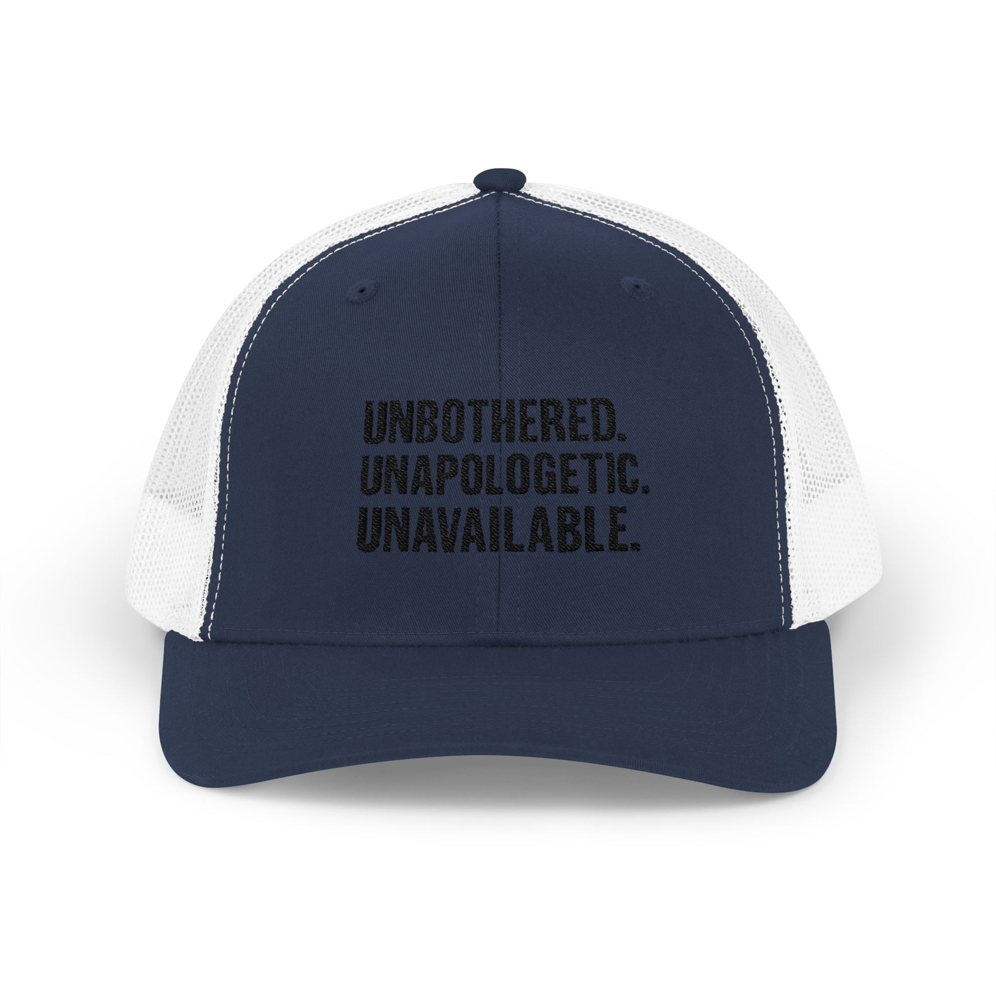 Snapback Cap - Unbothered Unapologetic Unavailable Design