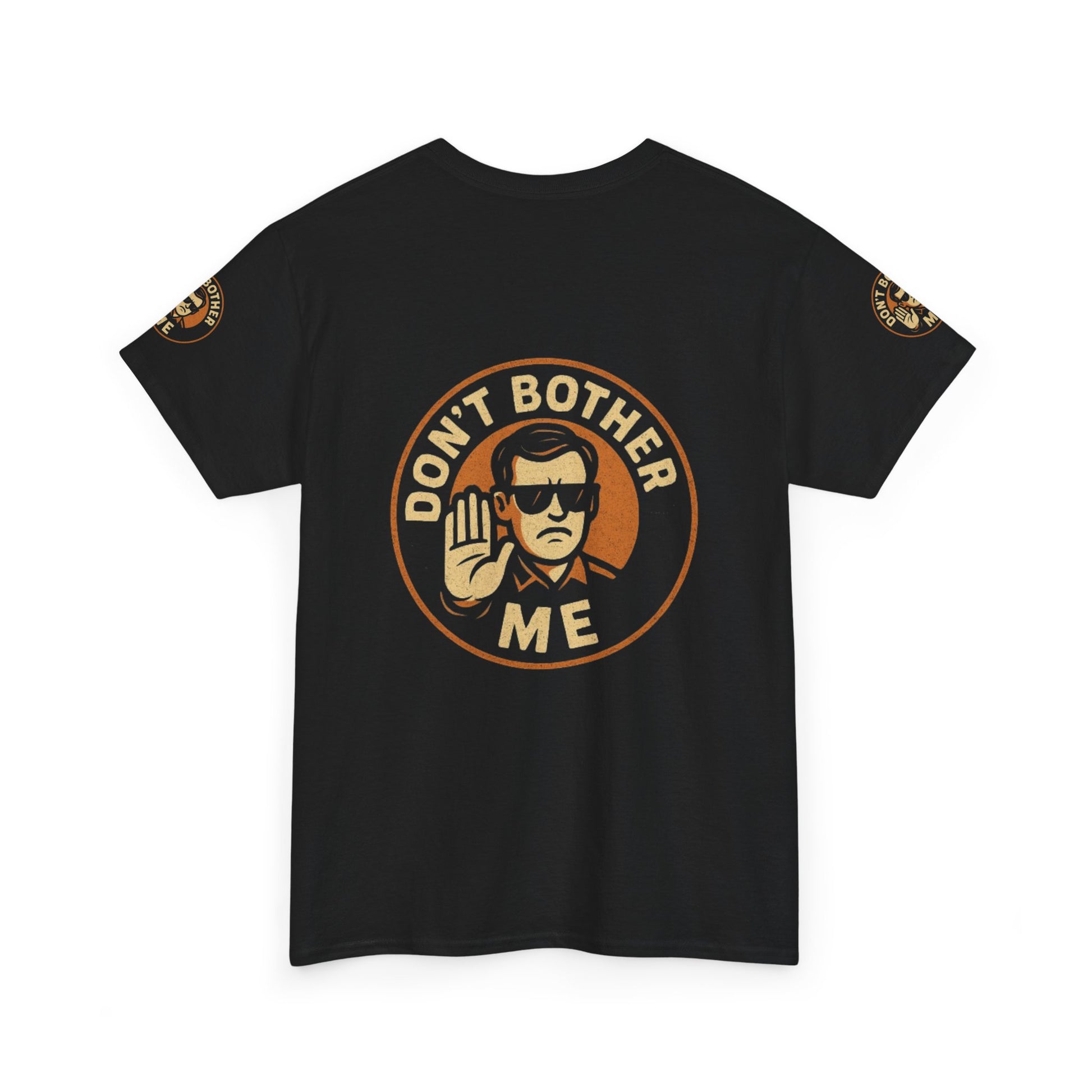 Unisex Heavy Cotton Tee with 'Don't Bother Me' Design - Relaxed Fit Shirt for Casual Wear, Gift for Friends, Birthday, and Everyday Use