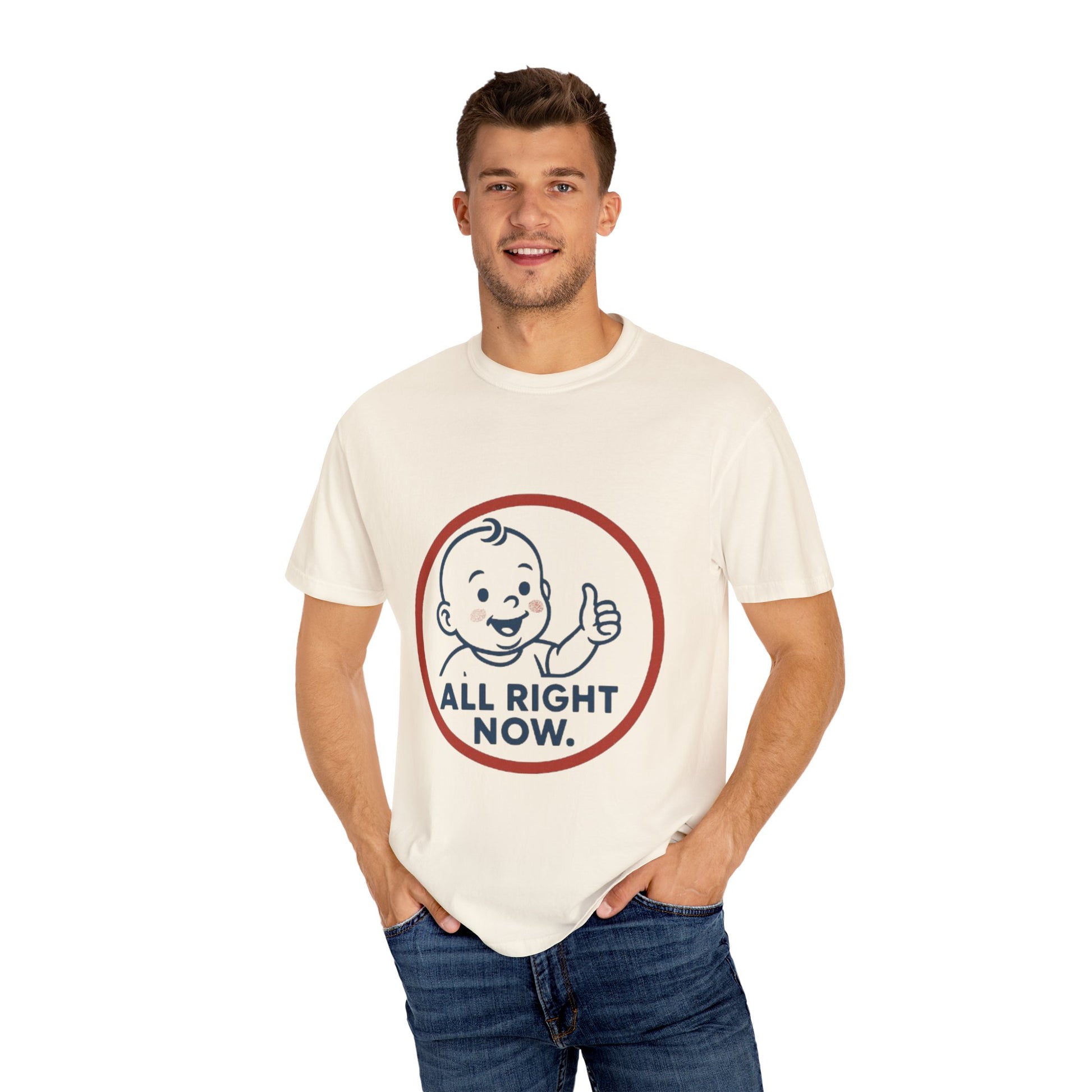 Cheerful Baby Graphic T-Shirt, Funny Quote Tee, Casual Wear, Gift for New Parents, Baby Shower Present, Everyday Comfort