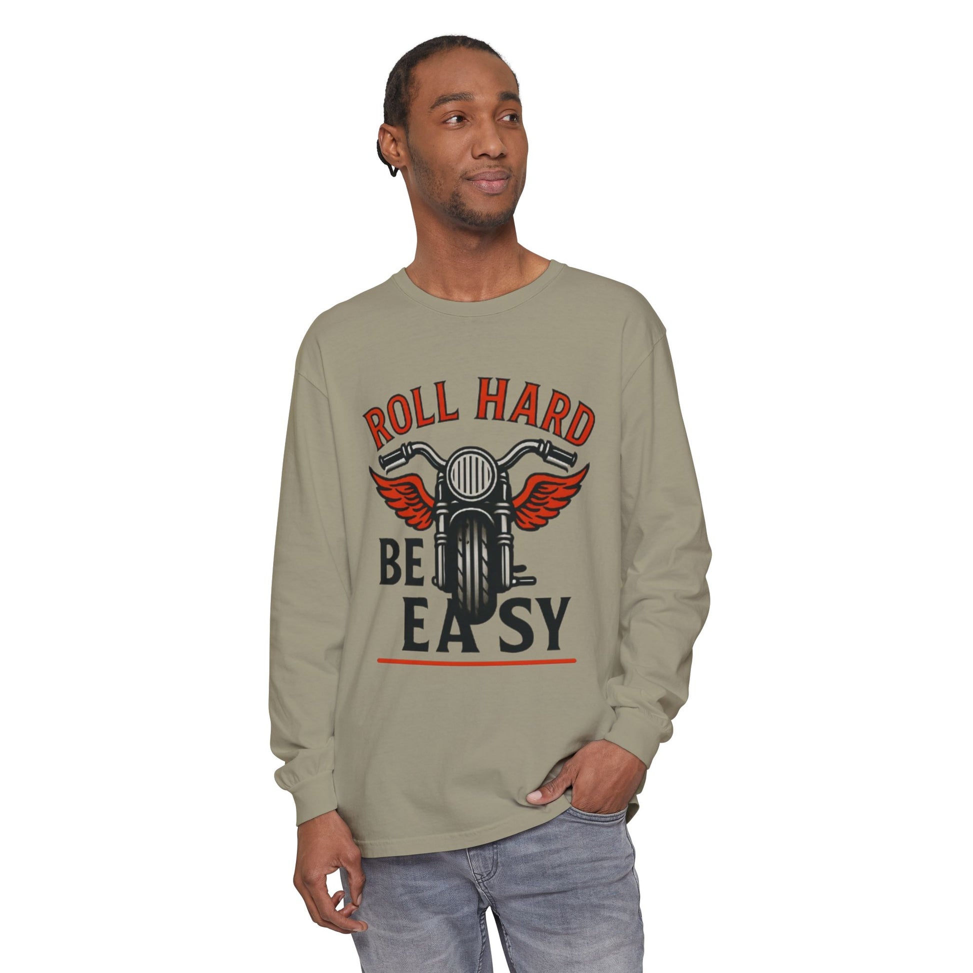 Unisex Garment-dyed Long Sleeve T-Shirt