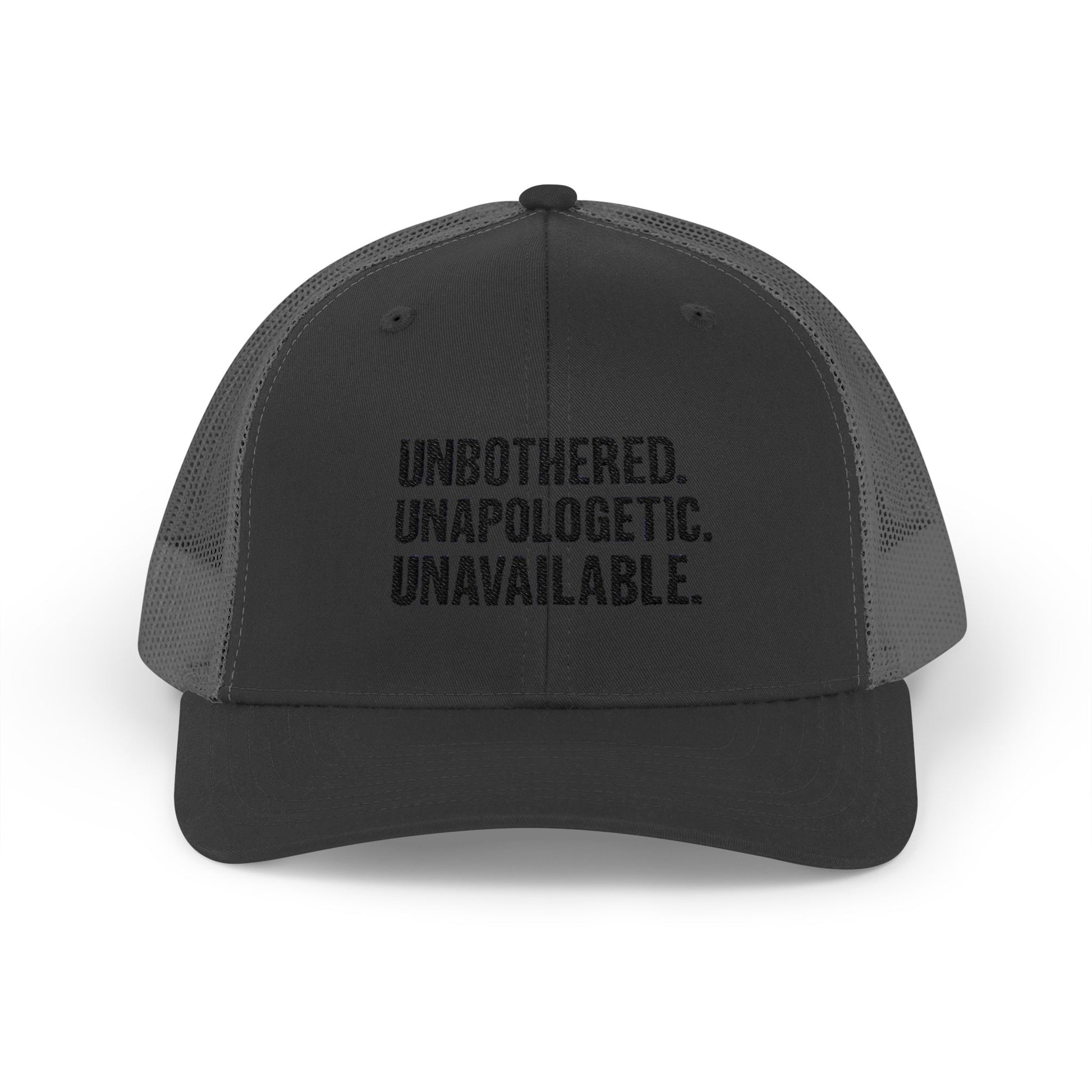 Snapback Cap - Unbothered Unapologetic Unavailable Design