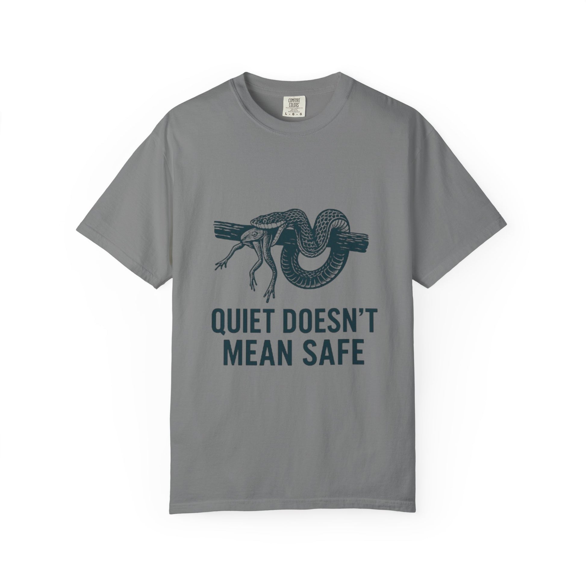 Snake and Frog Unisex T-Shirt - Nature Lover Gift, Adventure Apparel, Unique Graphic Tee, Eco-Friendly Fashion, Wildlife Enthusiast Shirt