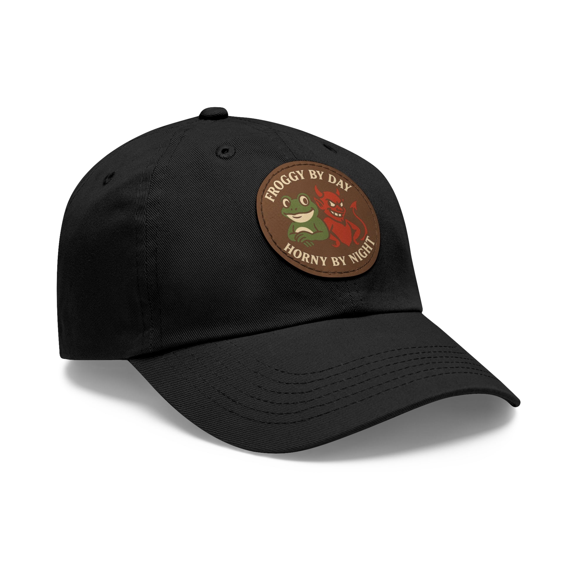 Frog & Devil Dad Hat | Funny Dad Cap, Gift for Father's Day, Casual Style, Outdoor Accessory, Unique Summer Hat