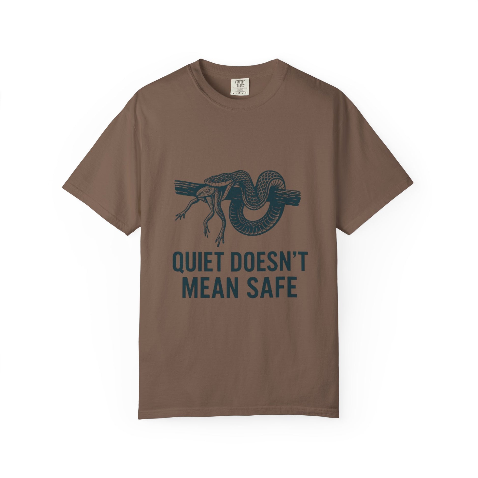 Snake and Frog Unisex T-Shirt - Nature Lover Gift, Adventure Apparel, Unique Graphic Tee, Eco-Friendly Fashion, Wildlife Enthusiast Shirt