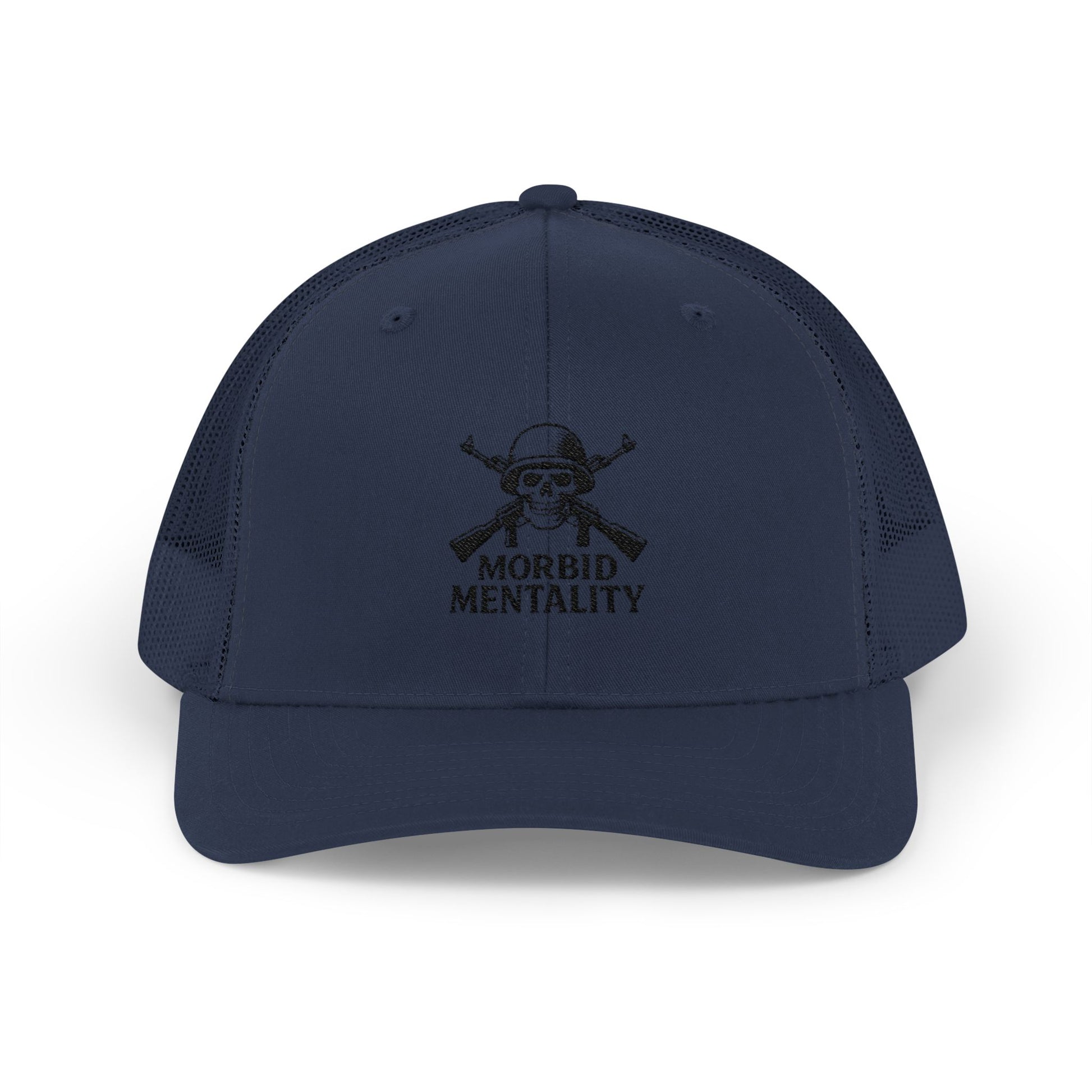 Morbid Mentality Snapback Trucker Cap | Gothic Style, Unique Gift for Trendsetters, Perfect for Casual Outings, Festivals, and More