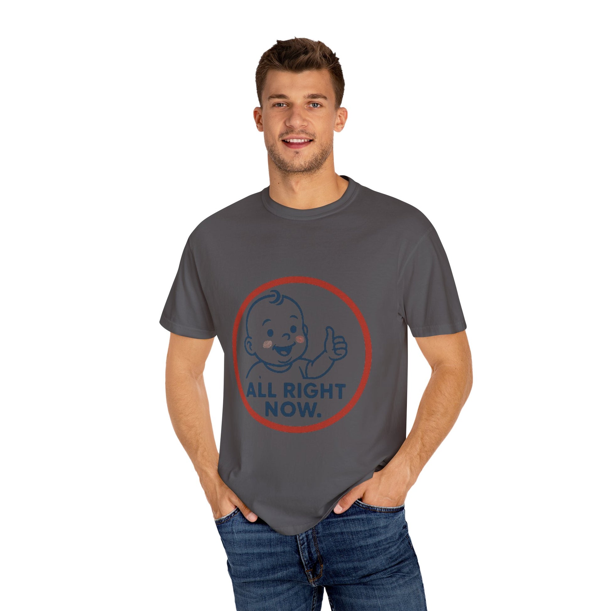 Cheerful Baby Graphic T-Shirt, Funny Quote Tee, Casual Wear, Gift for New Parents, Baby Shower Present, Everyday Comfort