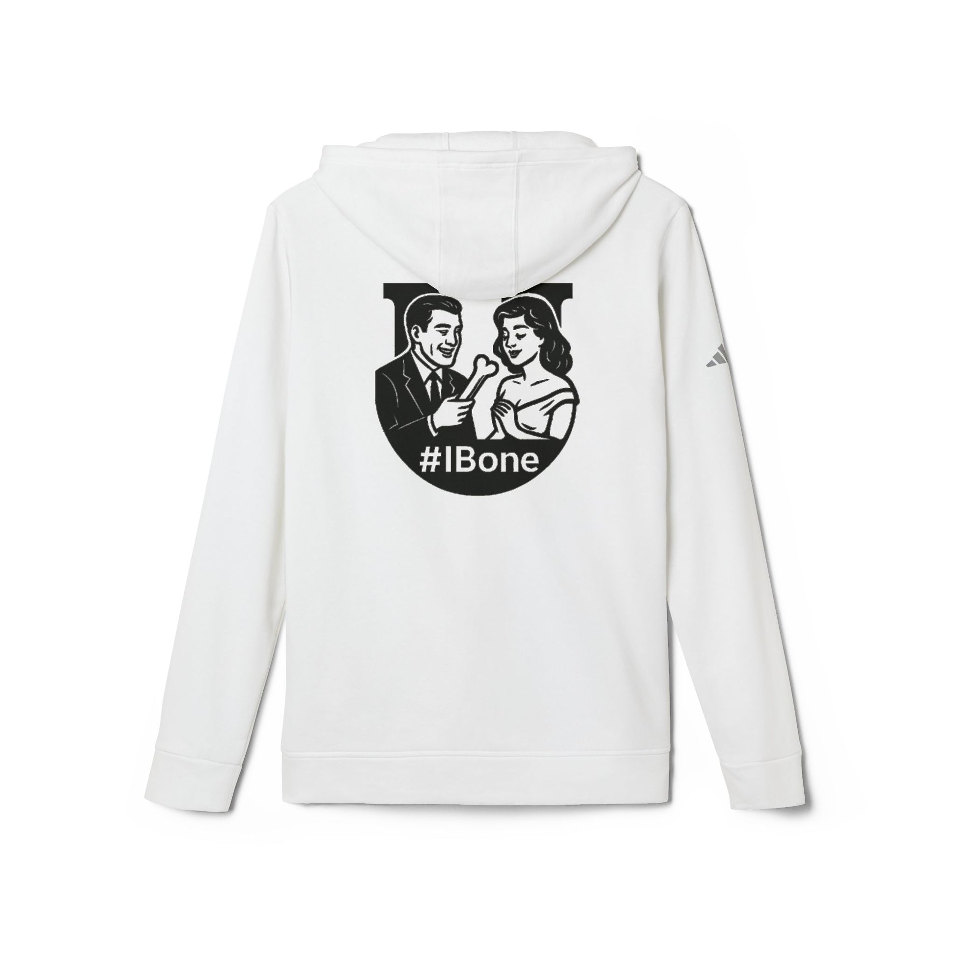 Unisex Fleece Hoodie with #IBone Graphic, Cozy Casual Wear for Everyday, Gift for Friends, Perfect for Events, Sportswear