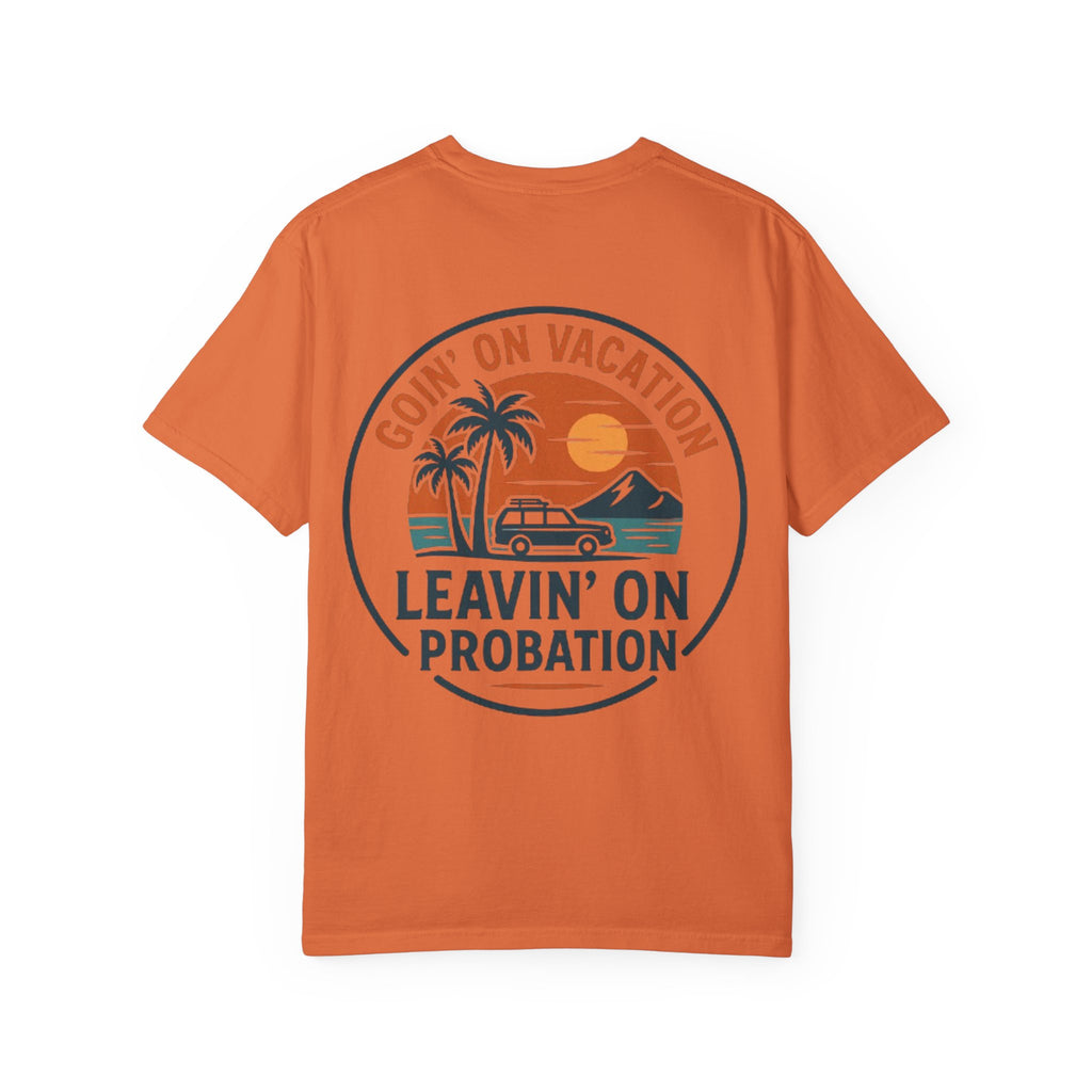 Vacation Vibes Graphic Tee - Goin' on Vacation, Leavin' on Probation, Gift for Travelers, Summer T-Shirt, Fun Casual Wear, Unisex Apparel