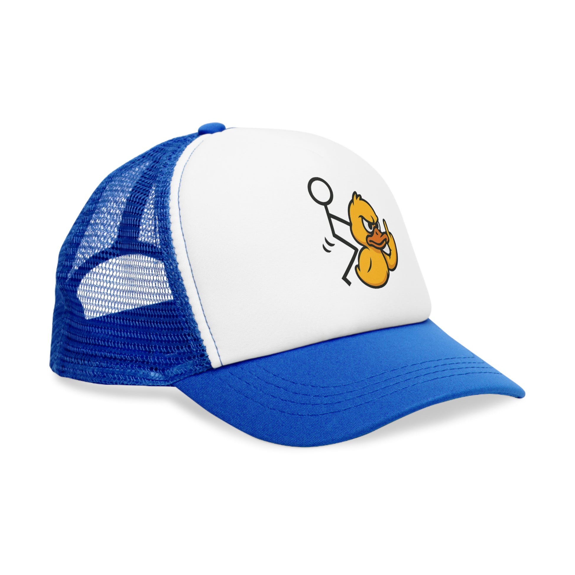 Funny Duck Mesh Cap, Quirky Hat, Outdoor Sun Protection, Gift for Duck Lovers, Unique Accessory for Friends