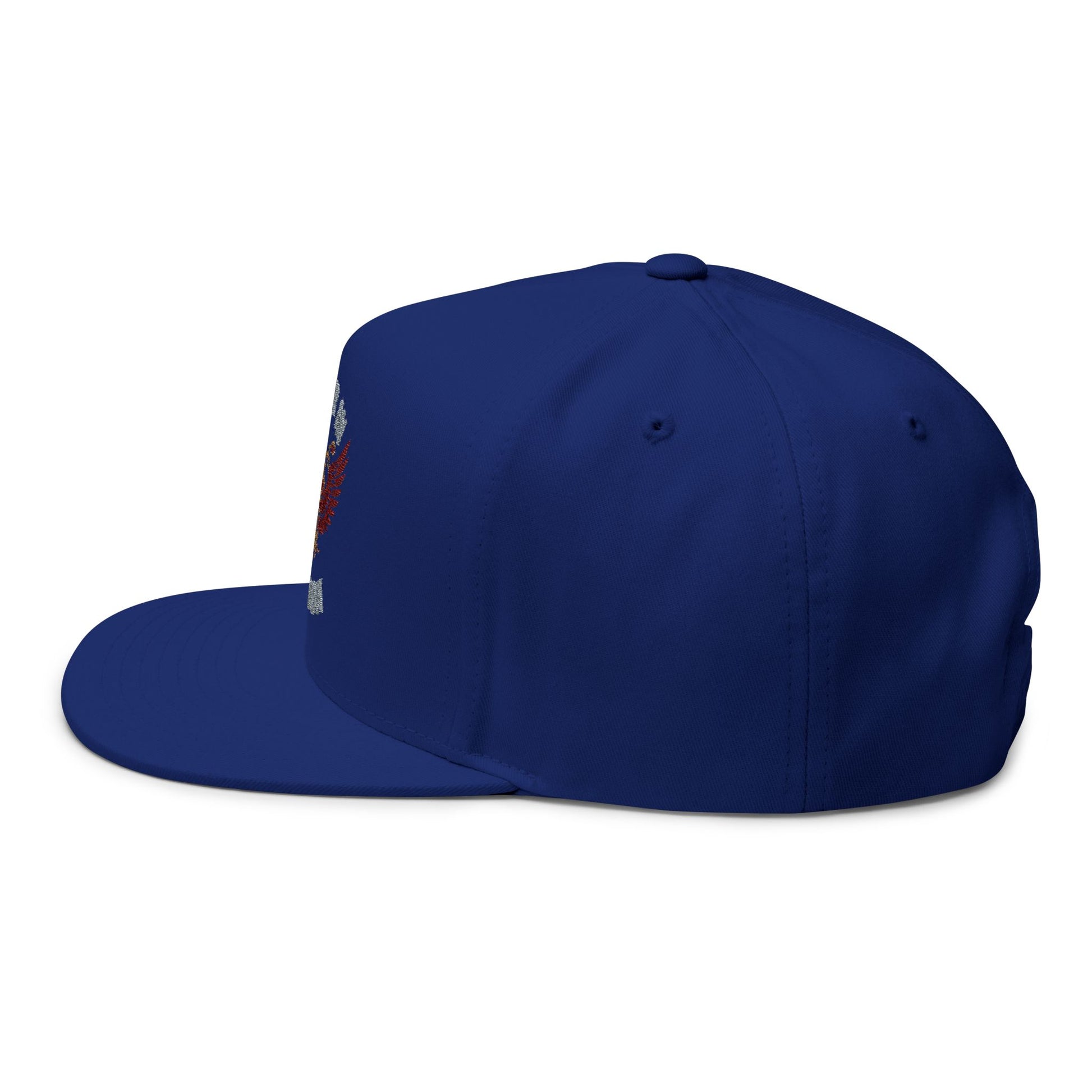 Flat Bill Cap: Honor in Motion Embroidered Hat for Athletes, Sports Lovers, Casual Wear, Gift for Him, Trendy Accessories
