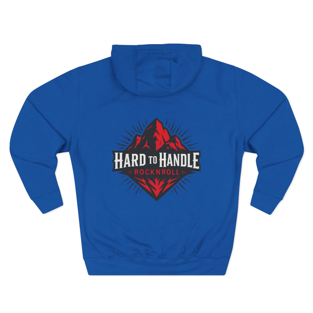 Rock On Fleece Hoodie - A Hard to Handle Design, Music Lover Gift, Cozy Layer, Festival Wear, Gift for Guitarists