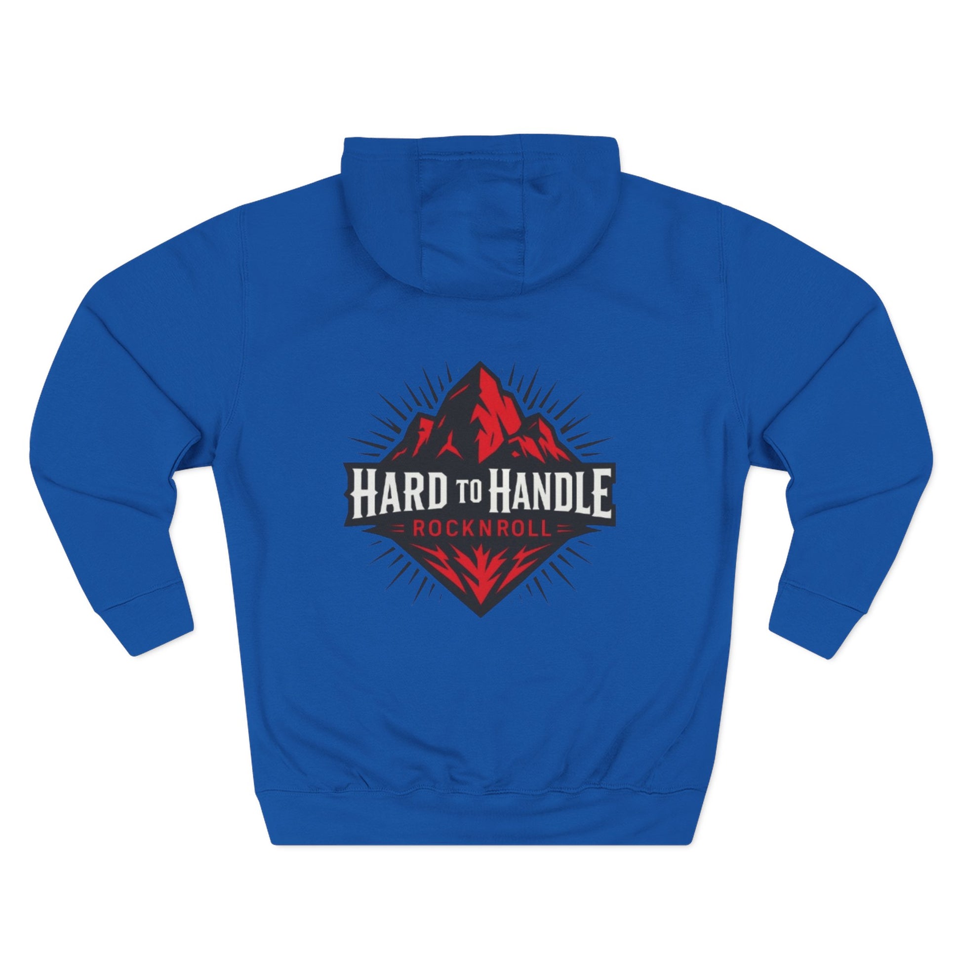 Rock On Fleece Hoodie - A Hard to Handle Design, Music Lover Gift, Cozy Layer, Festival Wear, Gift for Guitarists