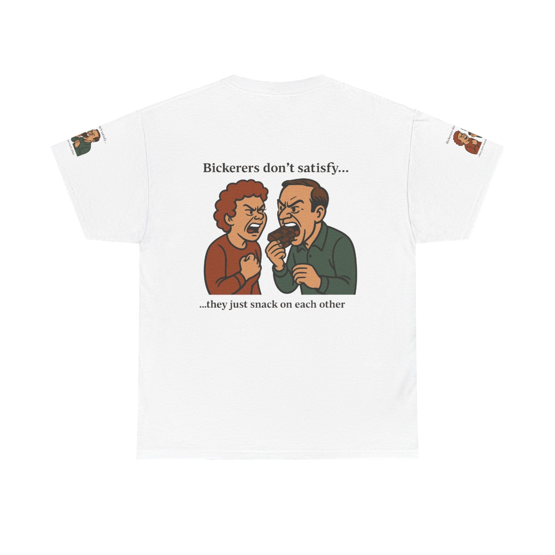Funny Unisex Tee with Bickering Design, Humorous Cotton T-Shirt, Gift for Friends, Family Humor Shirt, Casual Wear