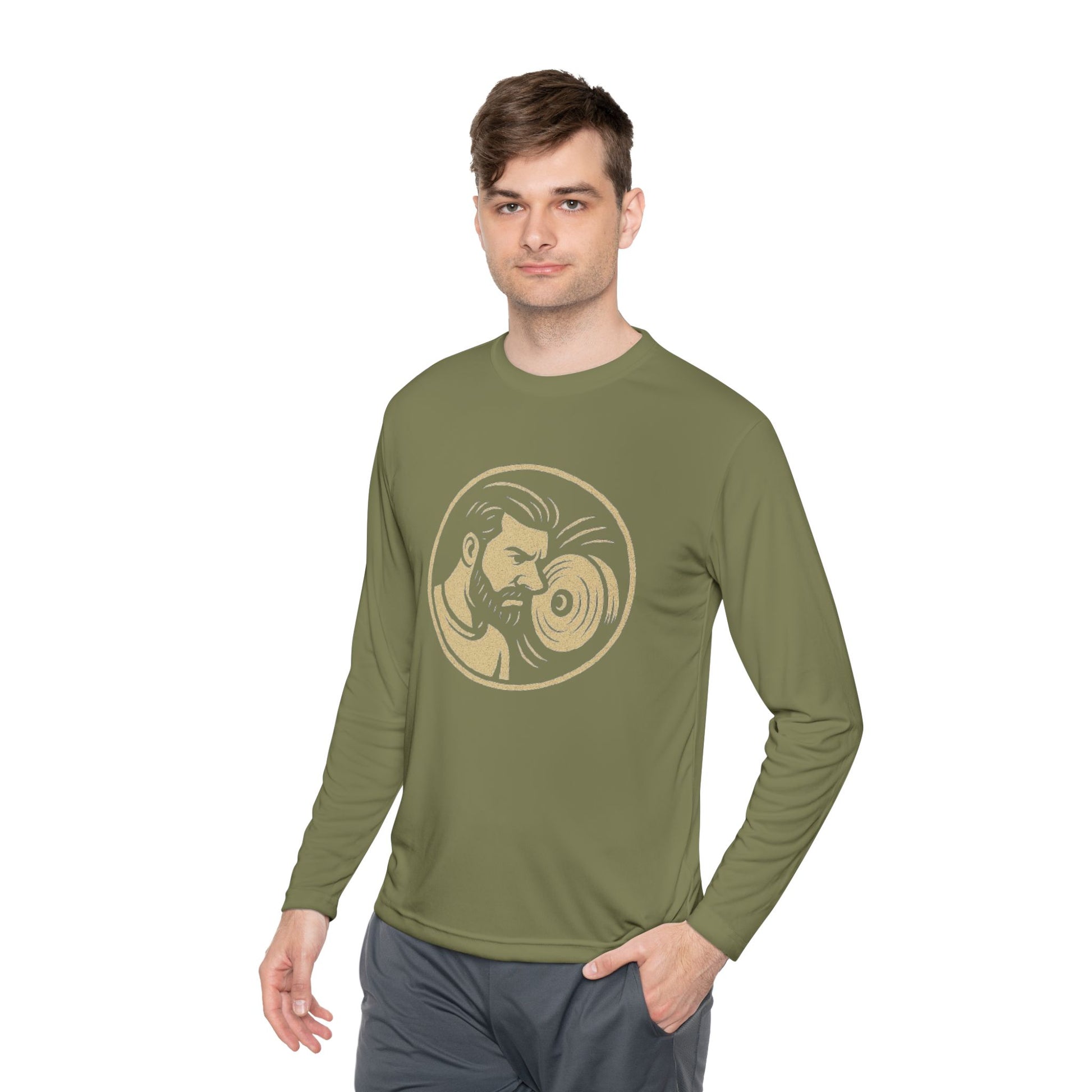 Unisex Lightweight Long Sleeve Tee with Retro DJ Design, Perfect for Music Lovers, Festival Outfits, Casual Wear, Gift for Him