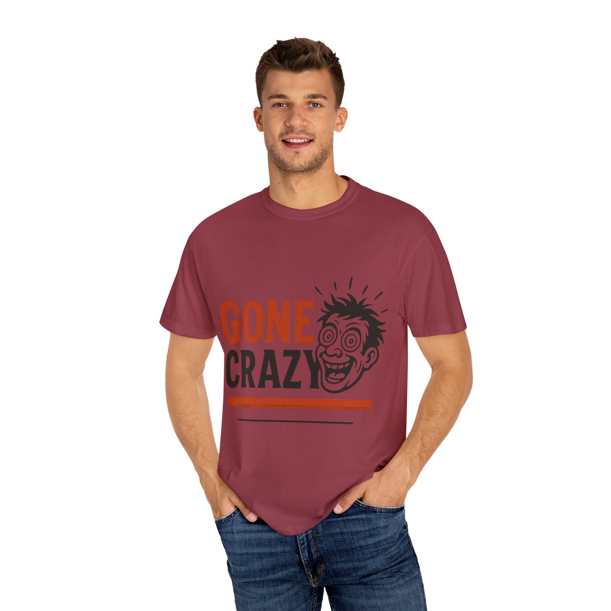 Gone Crazy Unisex Garment-Dyed T-shirt | Fun Graphic Tee for Casual Wear, Gift for Friends, Birthday Celebration, Comedy Style, Unique [...]