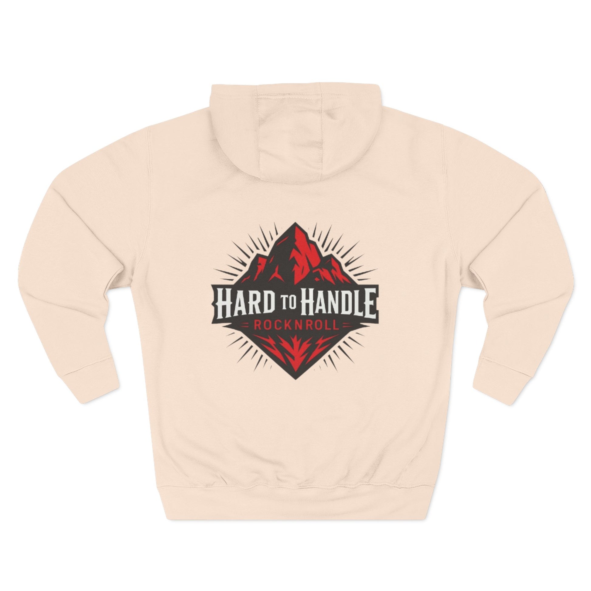 Rock On Fleece Hoodie - A Hard to Handle Design, Music Lover Gift, Cozy Layer, Festival Wear, Gift for Guitarists