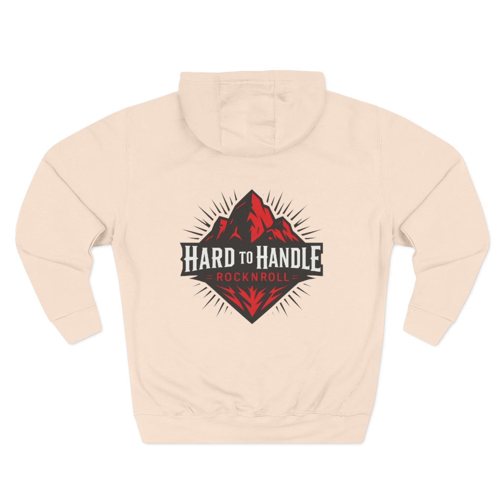 Rock On Fleece Hoodie - A Hard to Handle Design, Music Lover Gift, Cozy Layer, Festival Wear, Gift for Guitarists