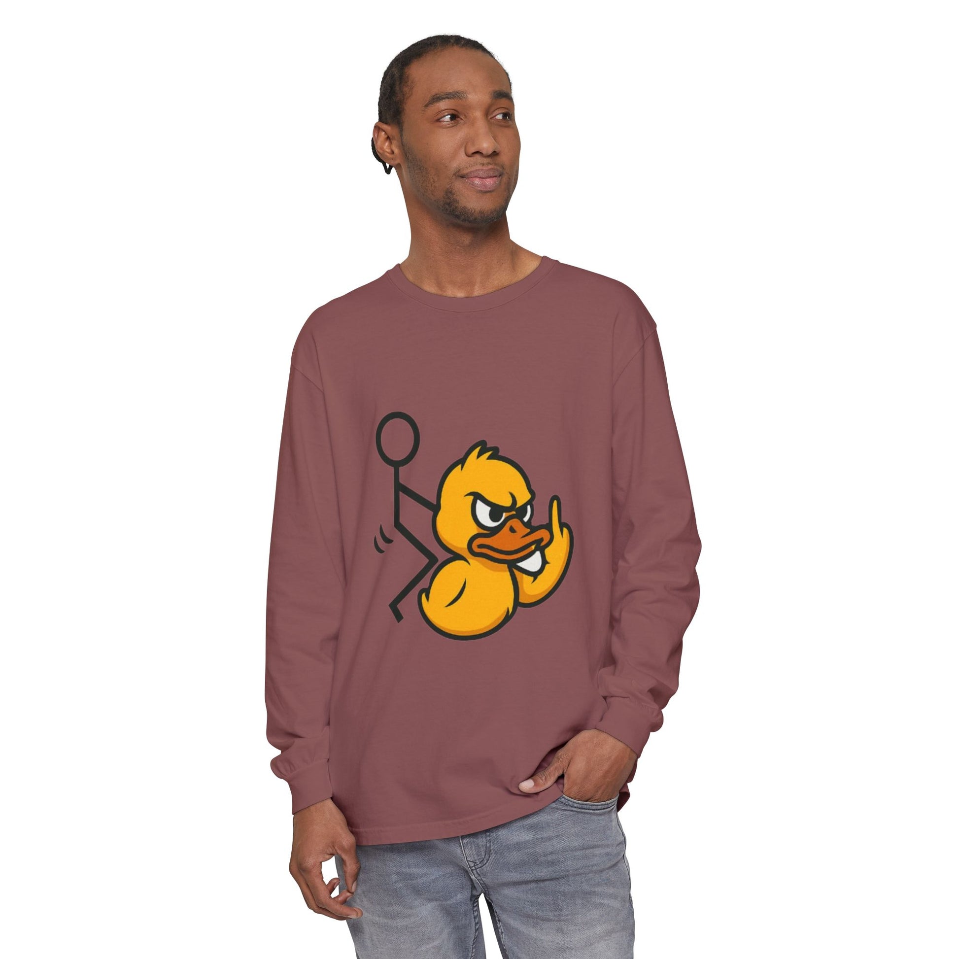 Unisex Garment-dyed Long Sleeve T-Shirt