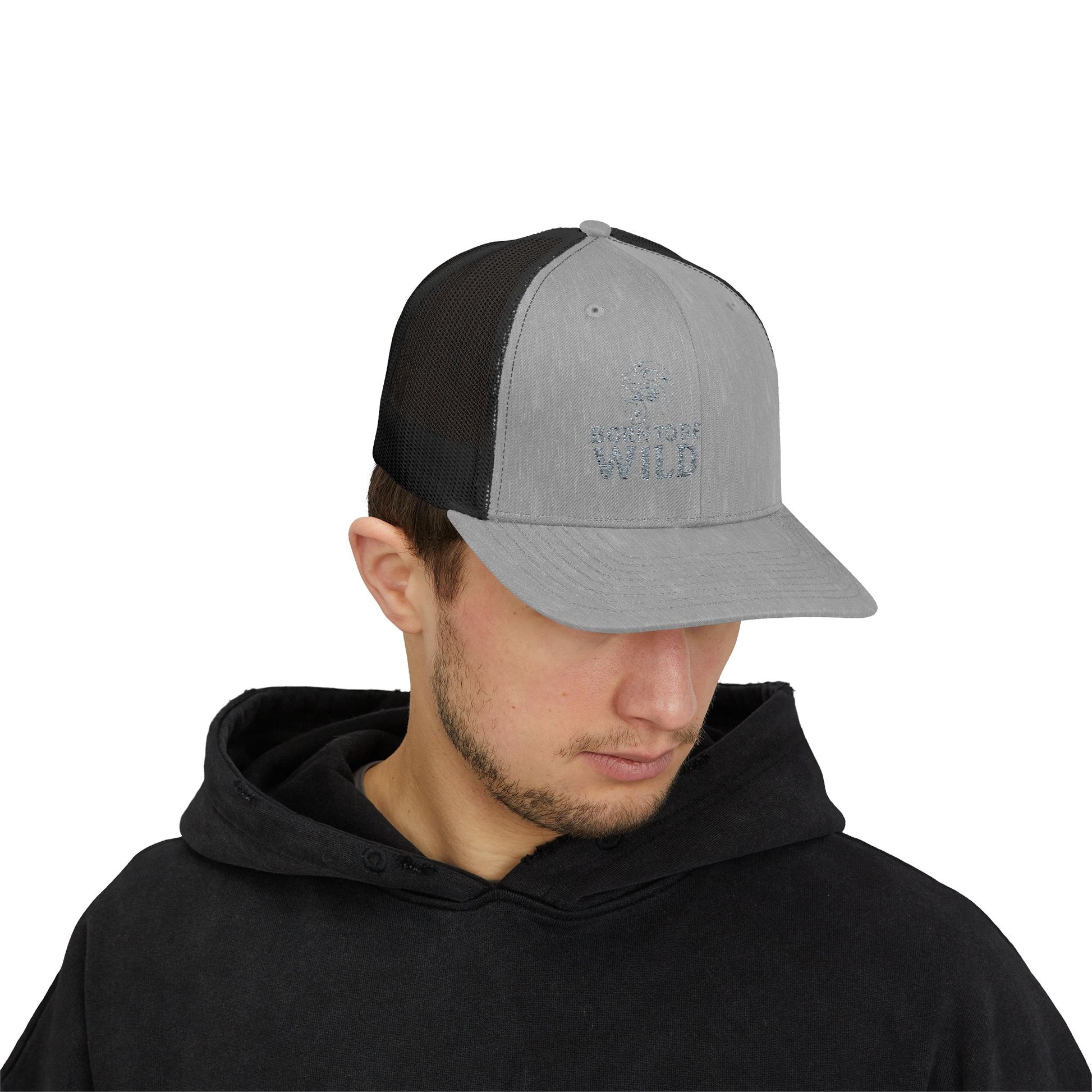 Wild and Free Snapback Trucker Cap - Outdoor Adventure Hat, Perfect Gift for Nature Lovers, Festivals, and Everyday Wear