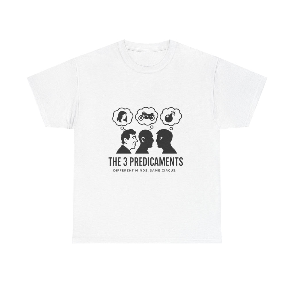 Unisex Heavy Cotton Tee with Thought-Provoking Design, Graphic Tee, Casual Wear, Gift Idea for Friends, Statement Shirt