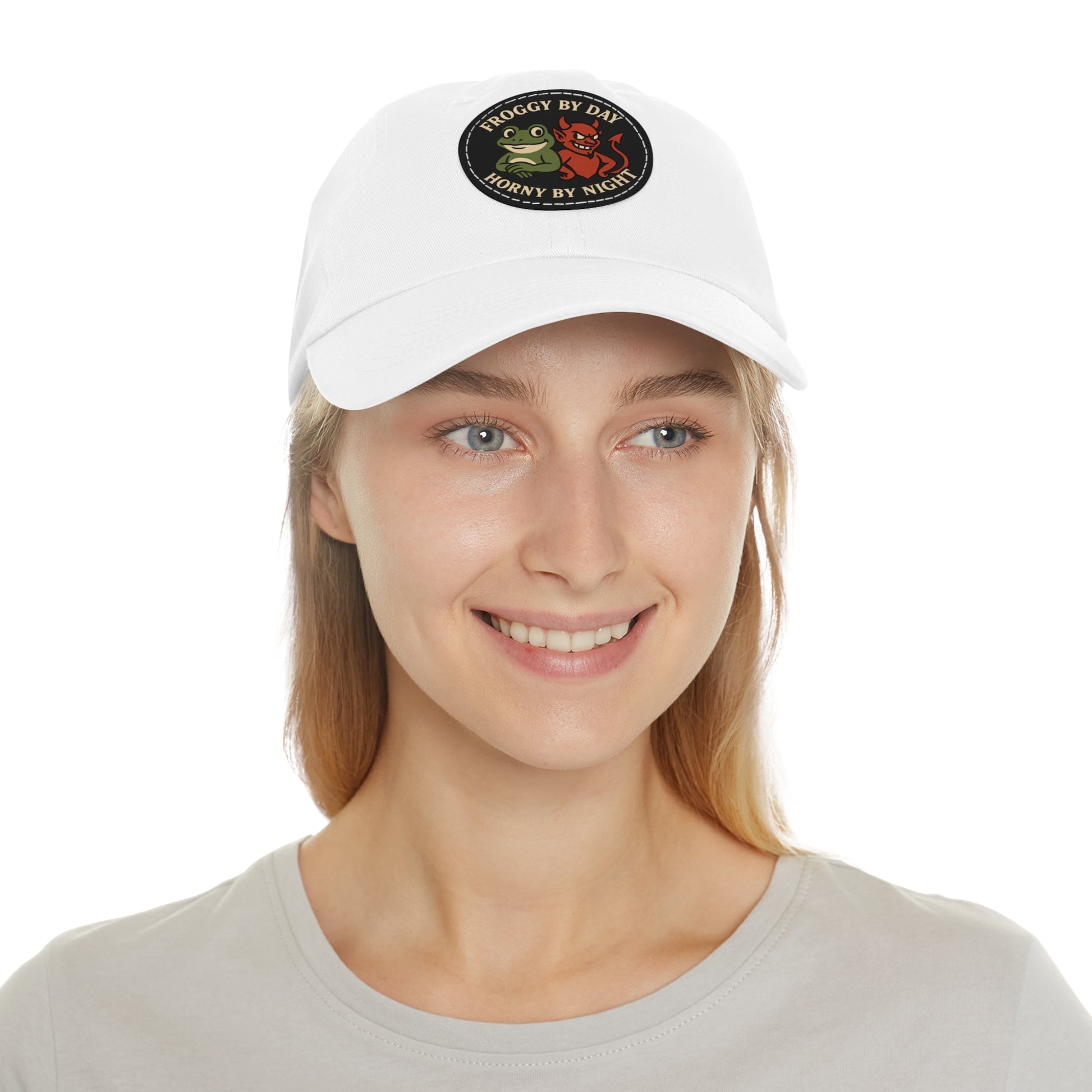 Frog & Devil Dad Hat | Funny Dad Cap, Gift for Father's Day, Casual Style, Outdoor Accessory, Unique Summer Hat