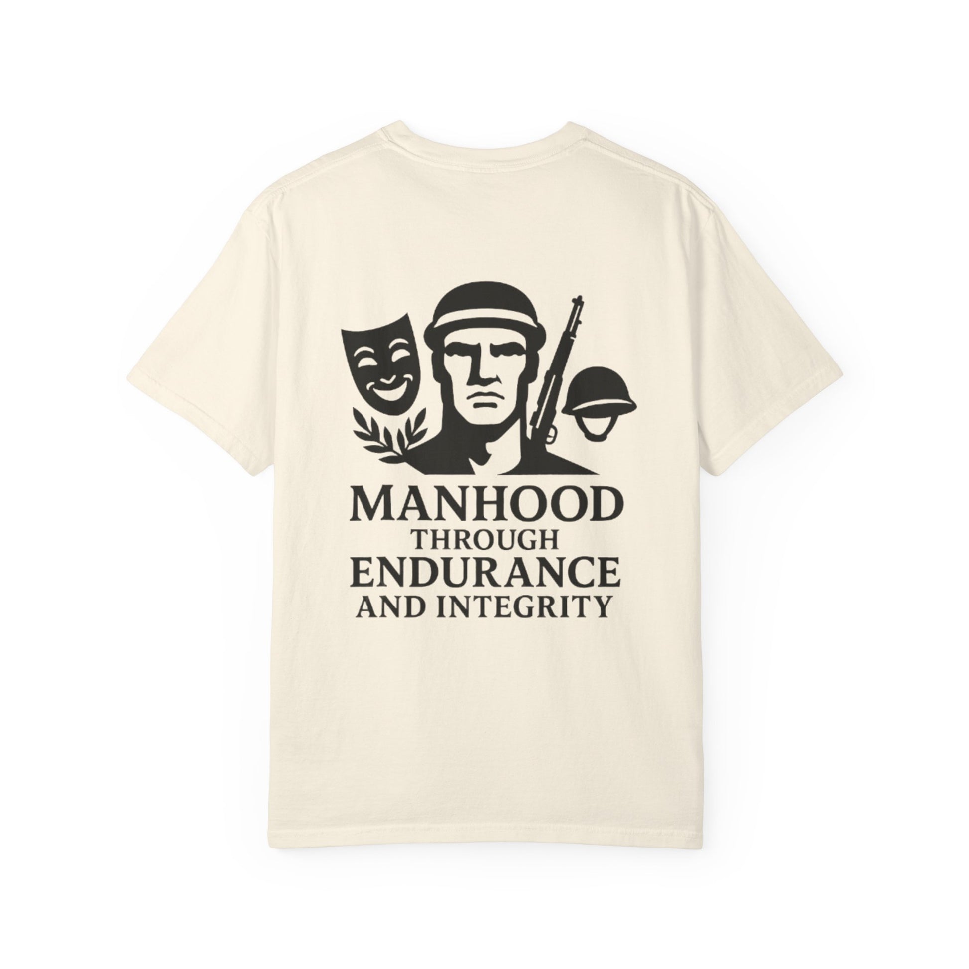 Inspirational Unisex T-Shirt: Manhood Through Endurance and Integrity, Gift for Dads, Motivational Apparel, Everyday Wear, Men's T-Shirt