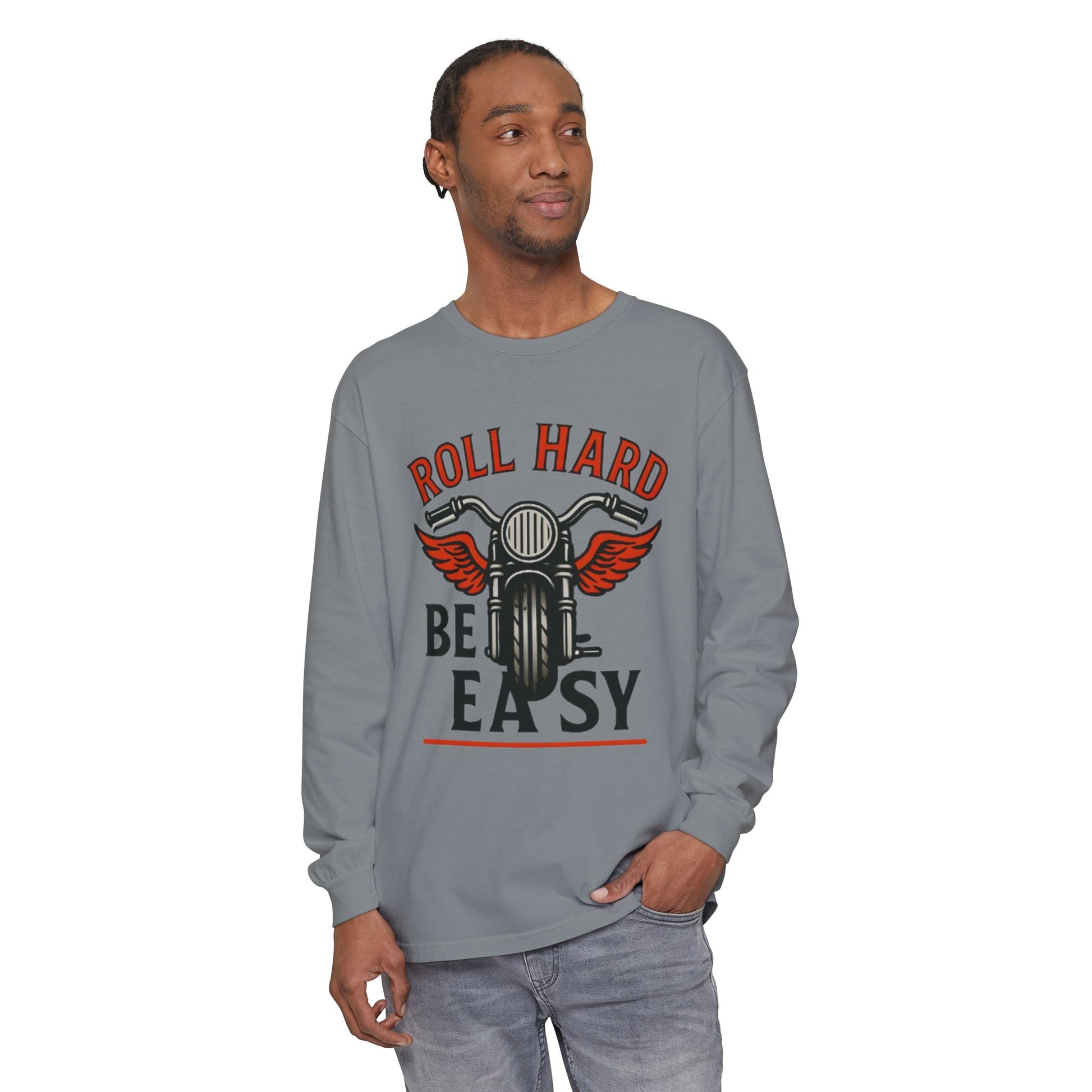 Unisex Garment-dyed Long Sleeve T-Shirt