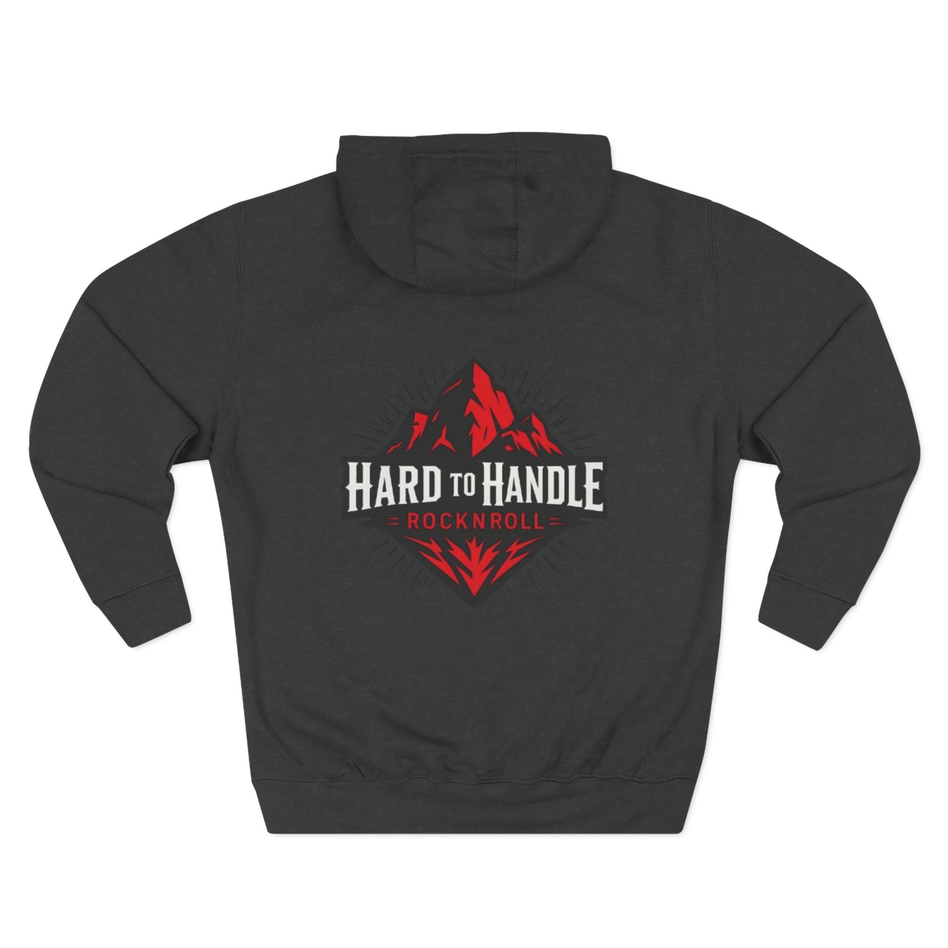Rock On Fleece Hoodie - A Hard to Handle Design, Music Lover Gift, Cozy Layer, Festival Wear, Gift for Guitarists