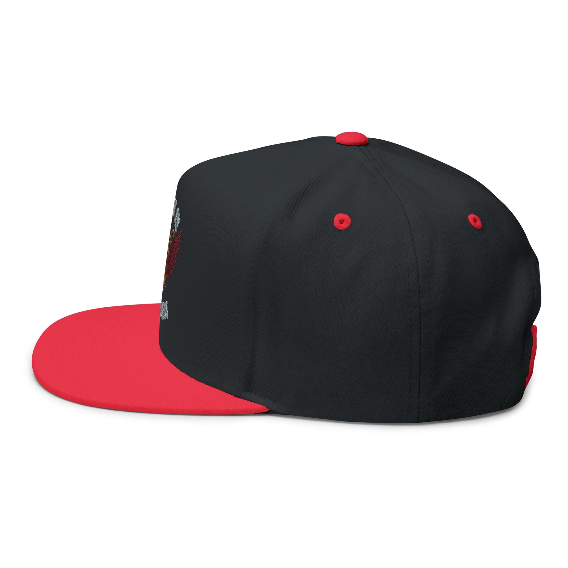 Flat Bill Cap: Honor in Motion Embroidered Hat for Athletes, Sports Lovers, Casual Wear, Gift for Him, Trendy Accessories