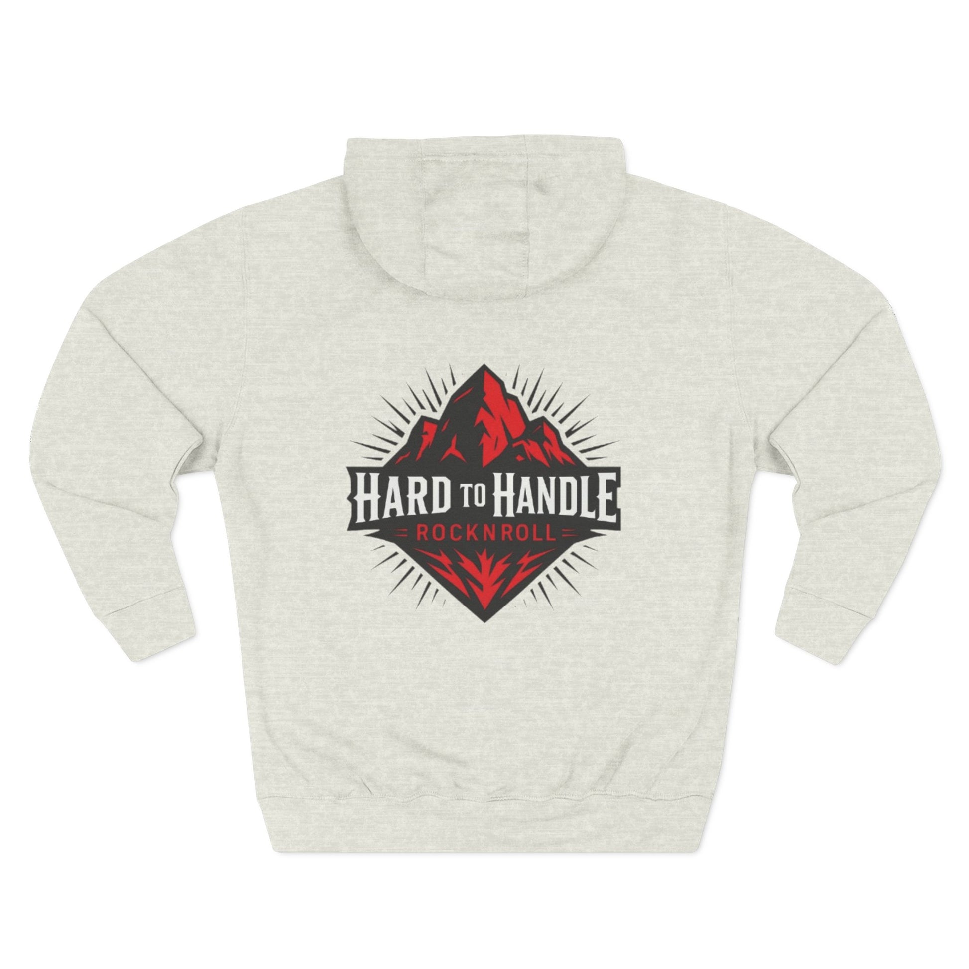 Rock On Fleece Hoodie - A Hard to Handle Design, Music Lover Gift, Cozy Layer, Festival Wear, Gift for Guitarists