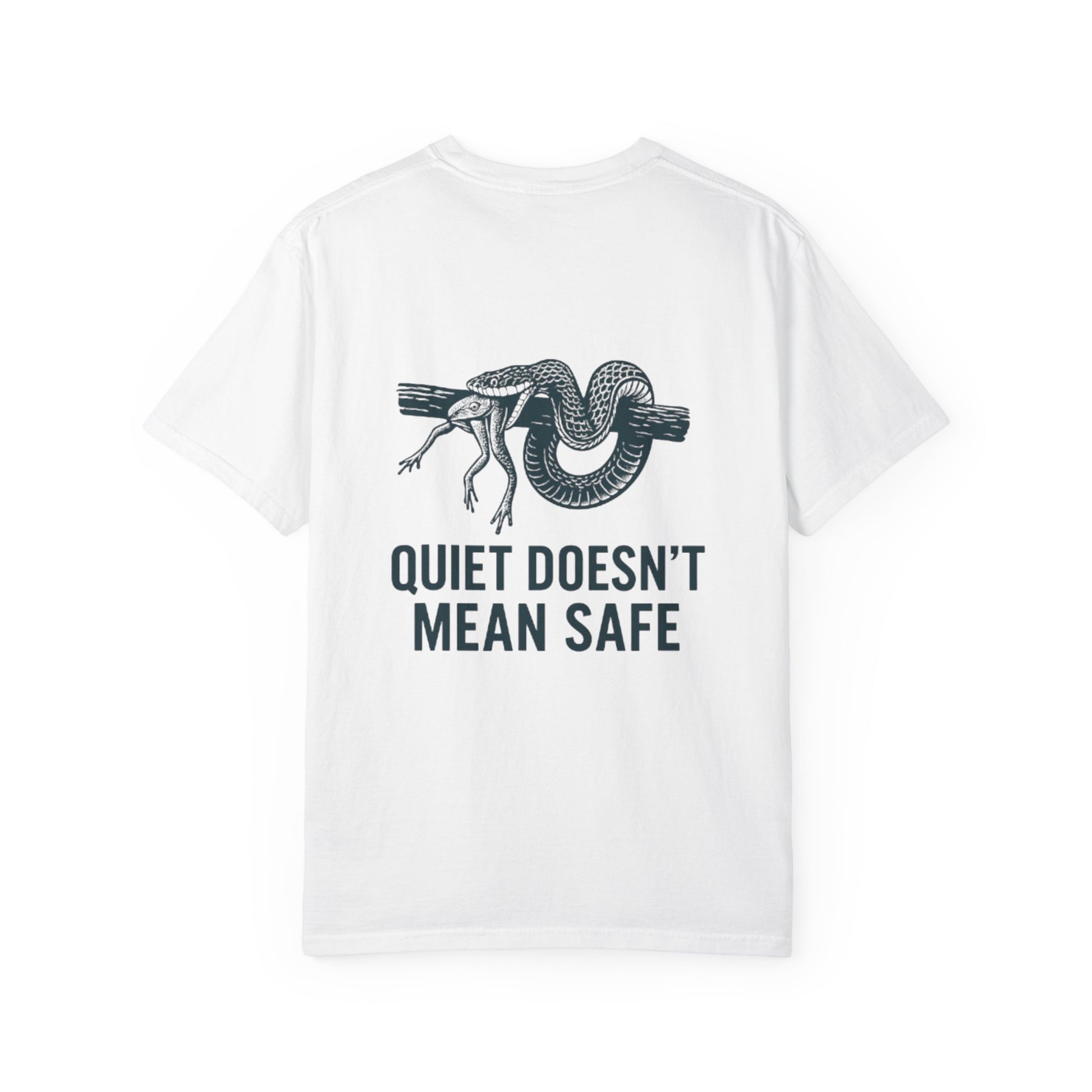 Snake and Frog Unisex T-Shirt - Nature Lover Gift, Adventure Apparel, Unique Graphic Tee, Eco-Friendly Fashion, Wildlife Enthusiast Shirt