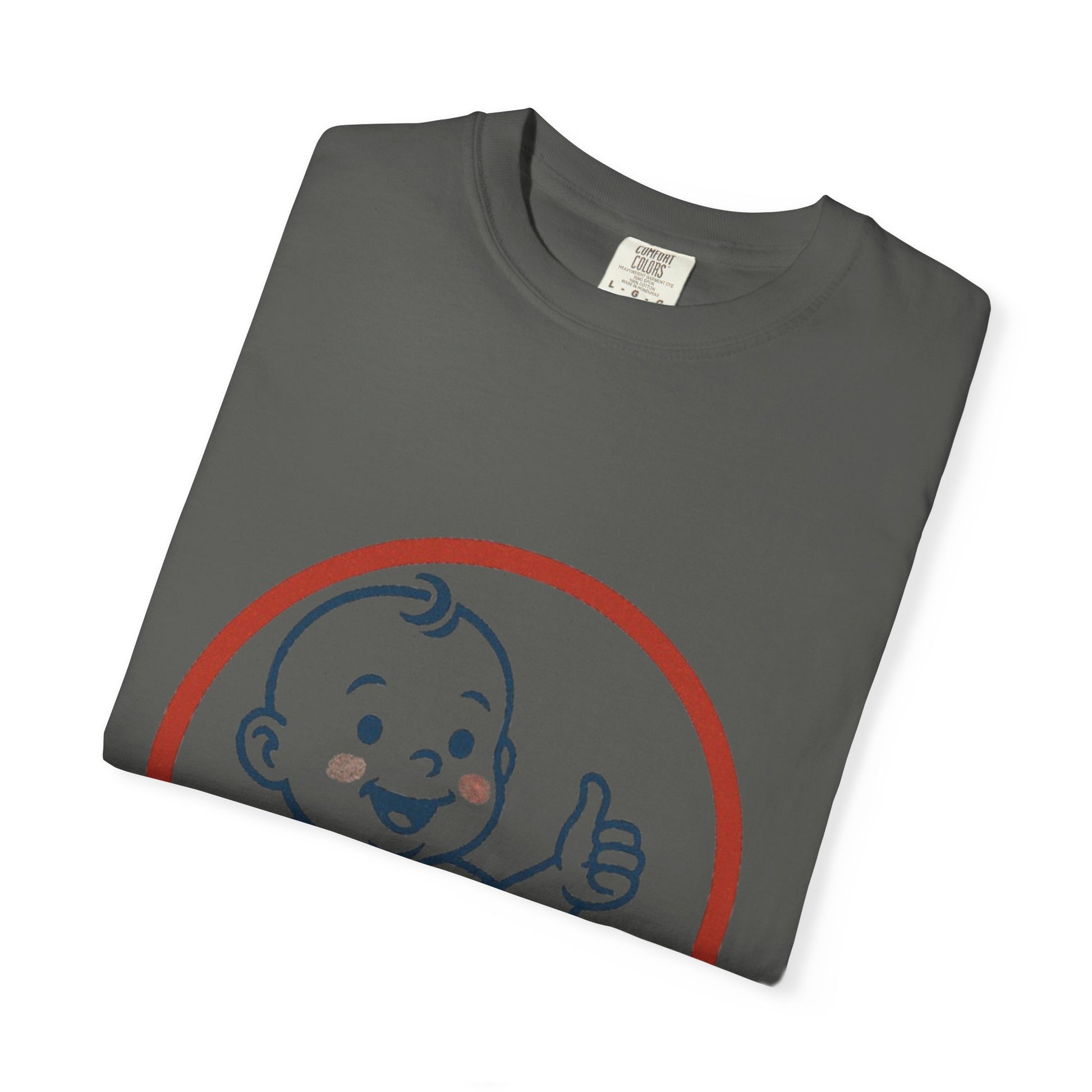 Cheerful Baby Graphic T-Shirt, Funny Quote Tee, Casual Wear, Gift for New Parents, Baby Shower Present, Everyday Comfort