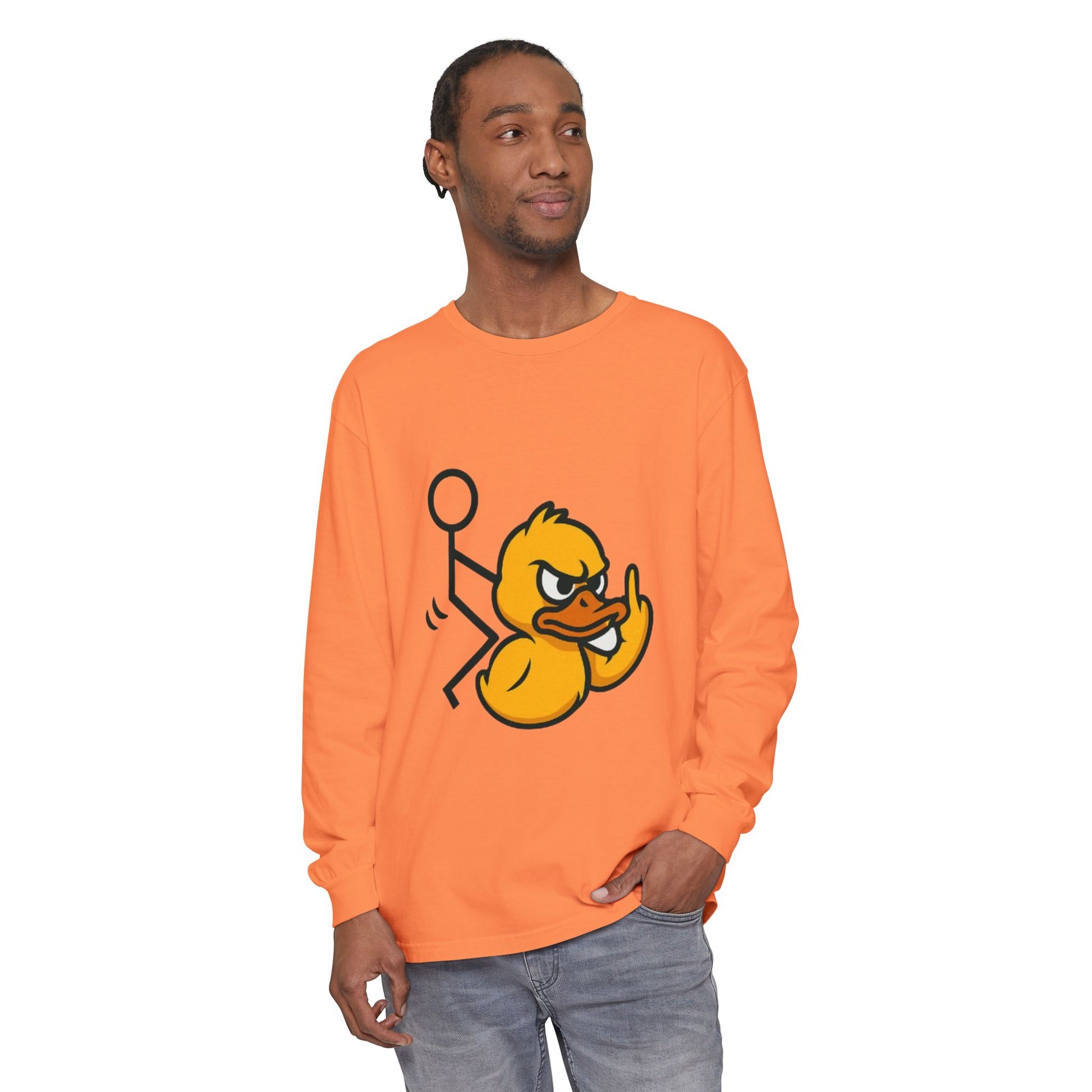 Unisex Garment-dyed Long Sleeve T-Shirt