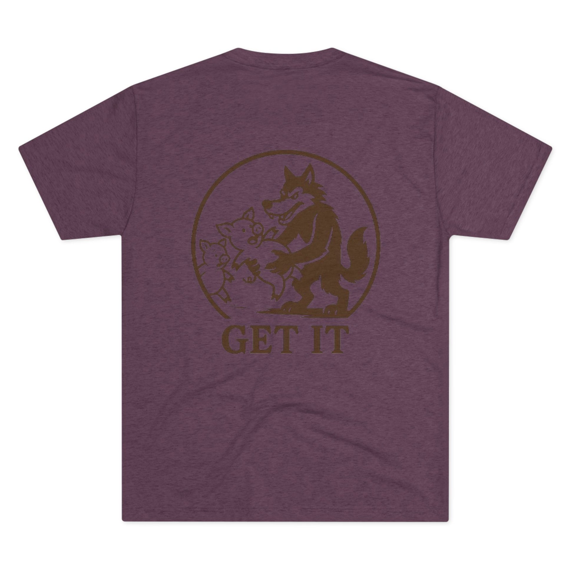 Playful Animal Graphic Tee - Unisex Crew Shirt, Funny Wolf Design, Gifts for Animal Lovers, Casual Wear, Humor Apparel, Birthday Gift